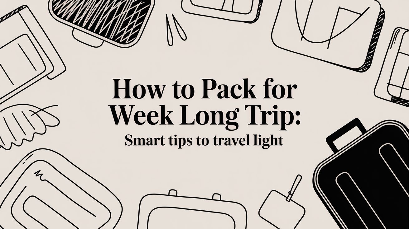 How to pack for week long trip: Smart Tips to Travel Light