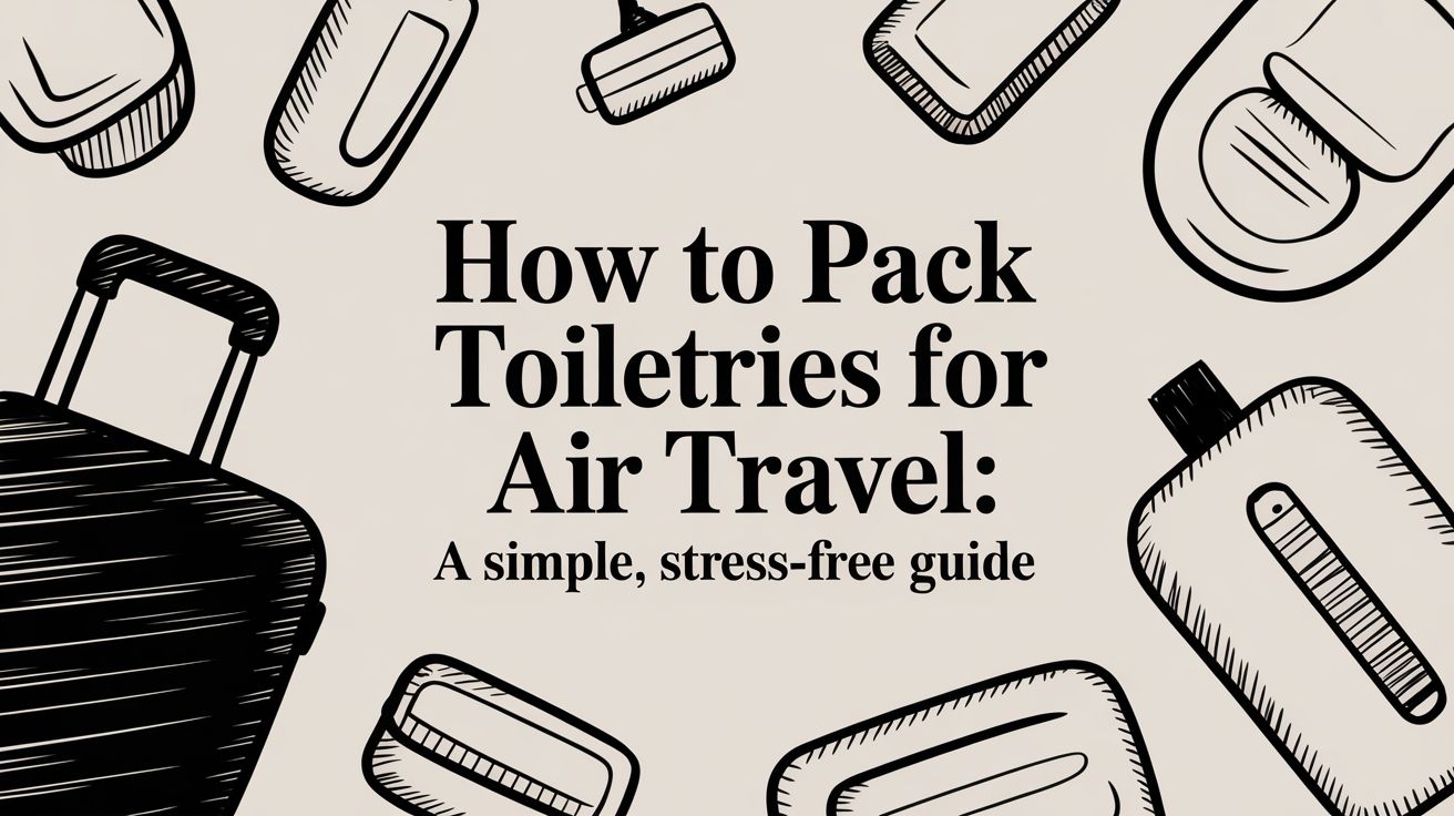 How to Pack Toiletries for Air Travel: A Simple, Stress-Free Guide