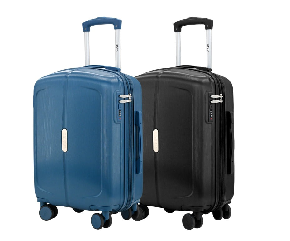 IZOD Mateo 20-Inch Carry-On Luggage – Lightweight Expandable ABS Hardside Suitcase with 360° Dual Spinner Wheels & Built-In Combo Lock