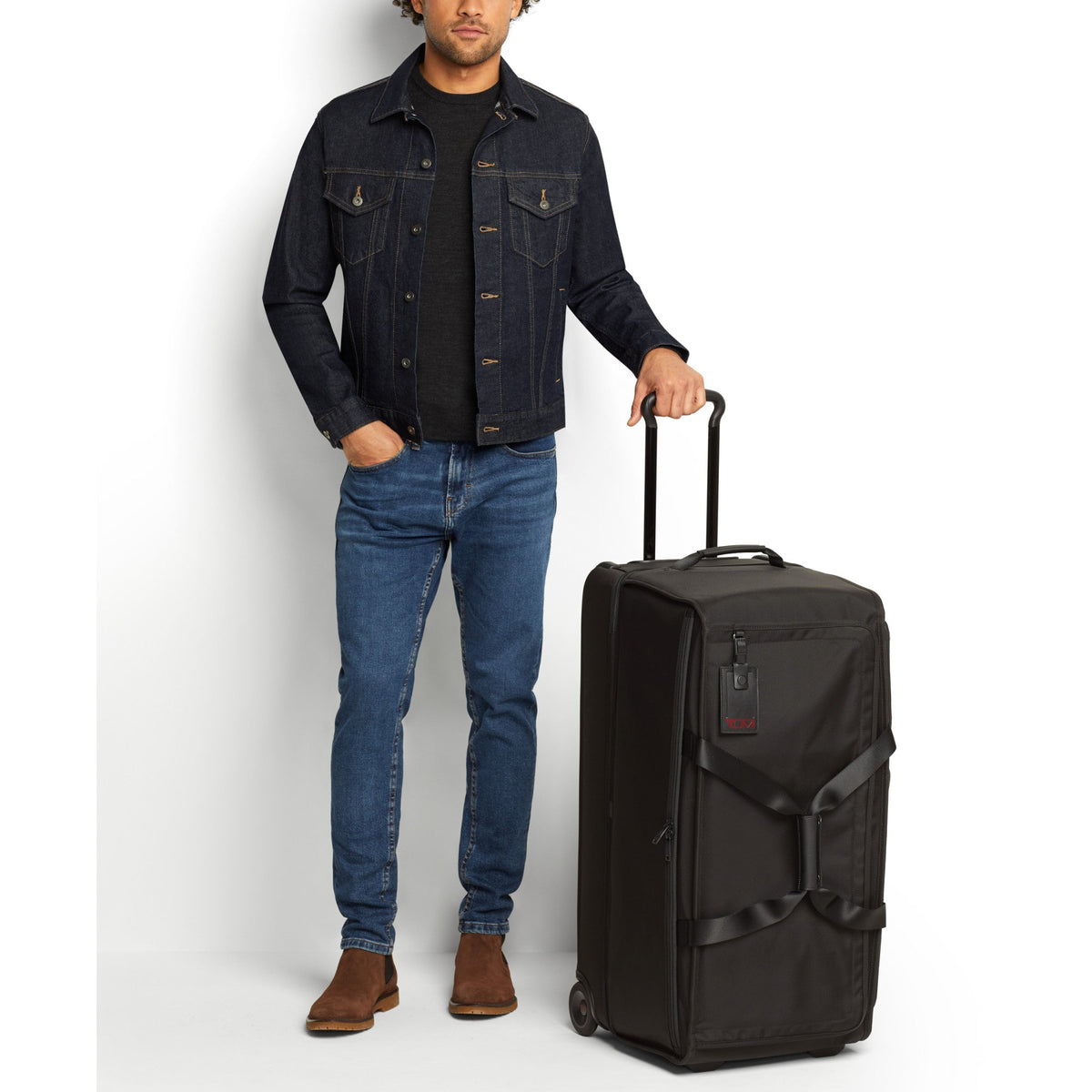 Tumi Alpha 3 Large Split 2 Wheeled Duffel Bag Black detail