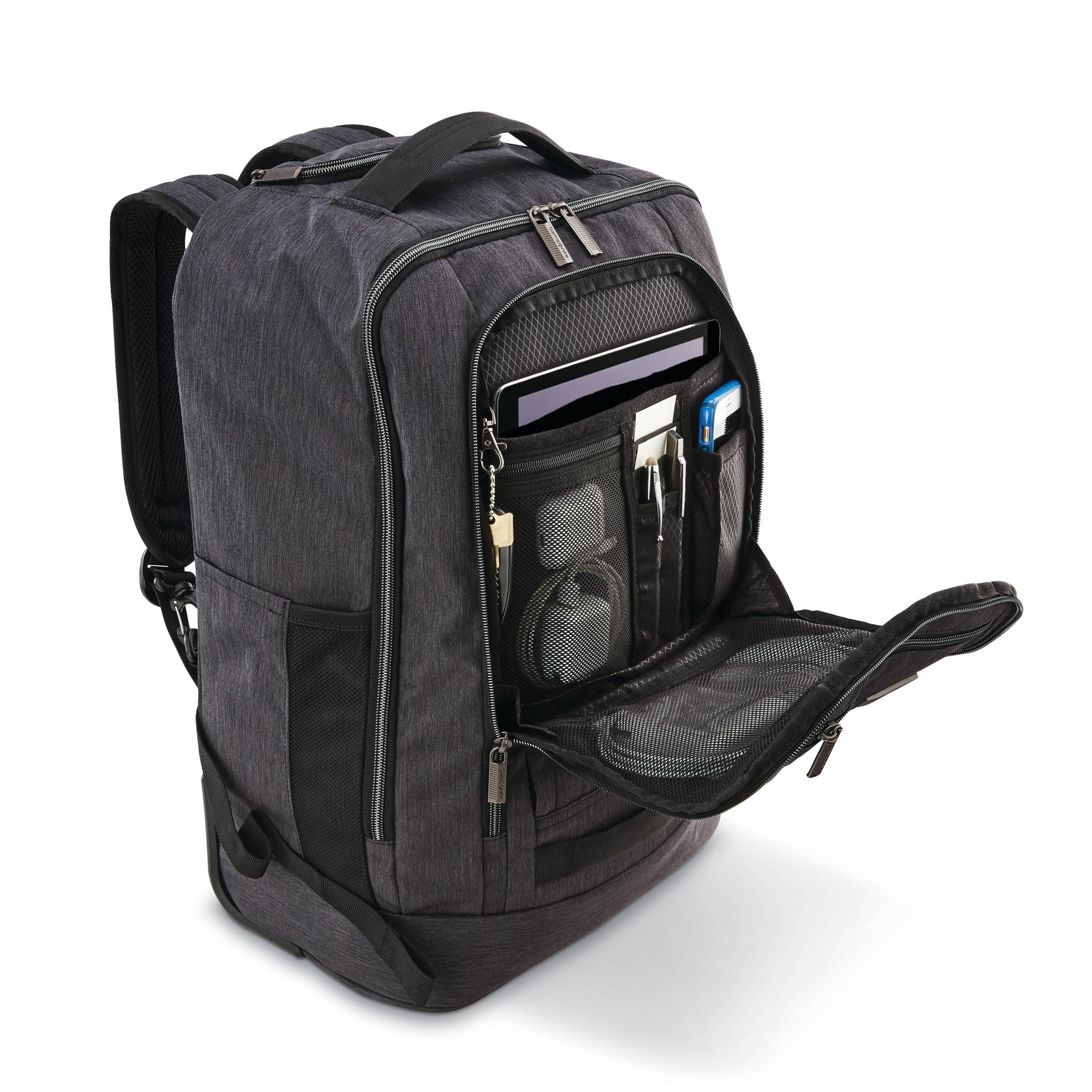 Modern Utility Convertible Wheeled Backpack 15.6"