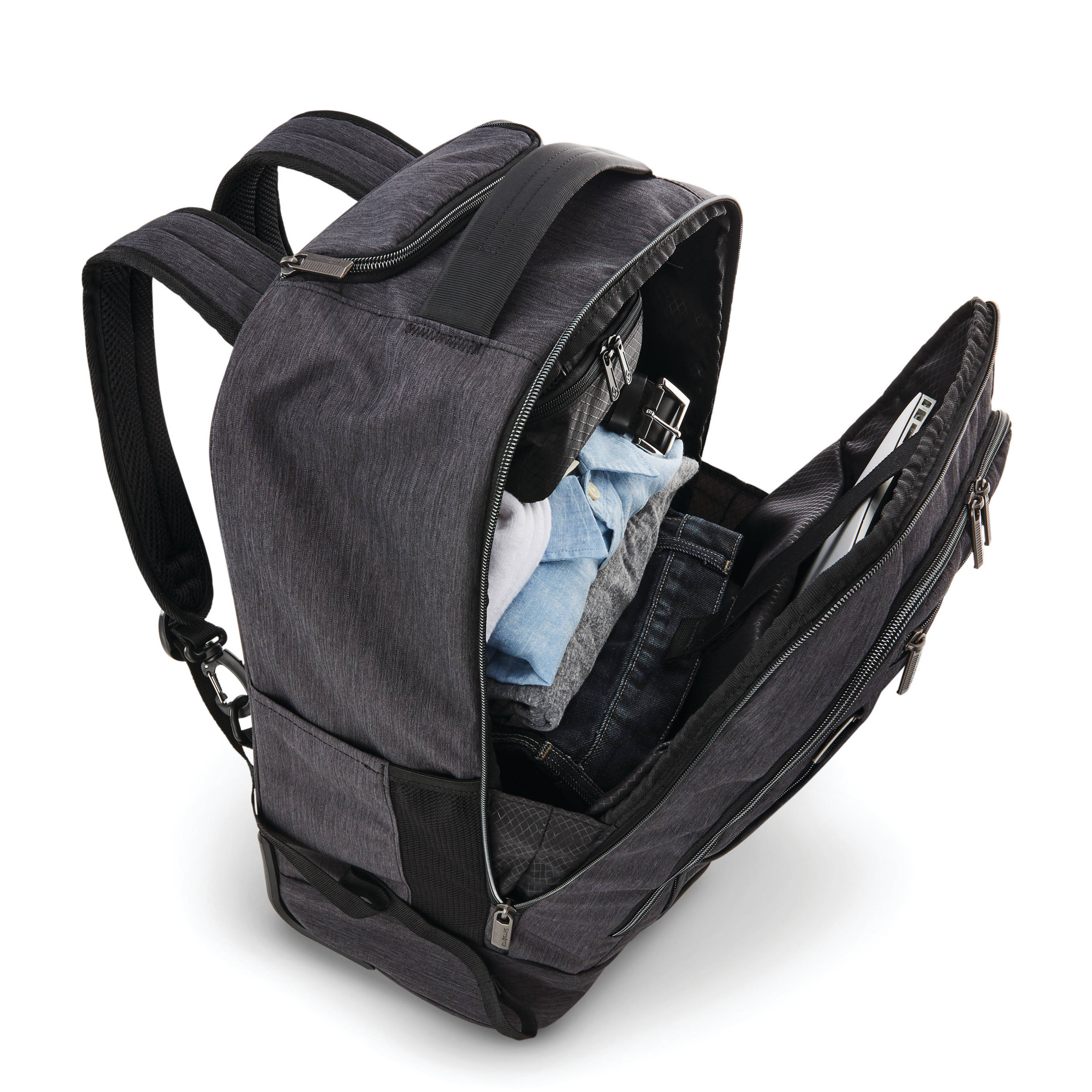 Modern Utility Convertible Wheeled Backpack 15.6"