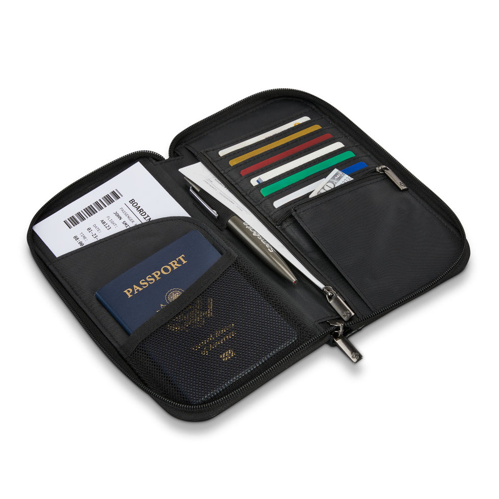 Samsonite RFID zip close Travel wallet