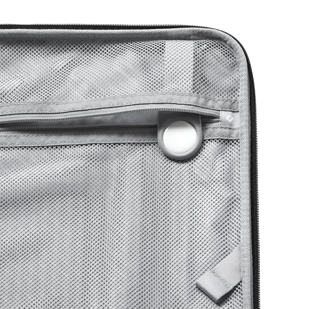 Samsonite Paralux black large checked hardside spinner, accessoryclip 1 5