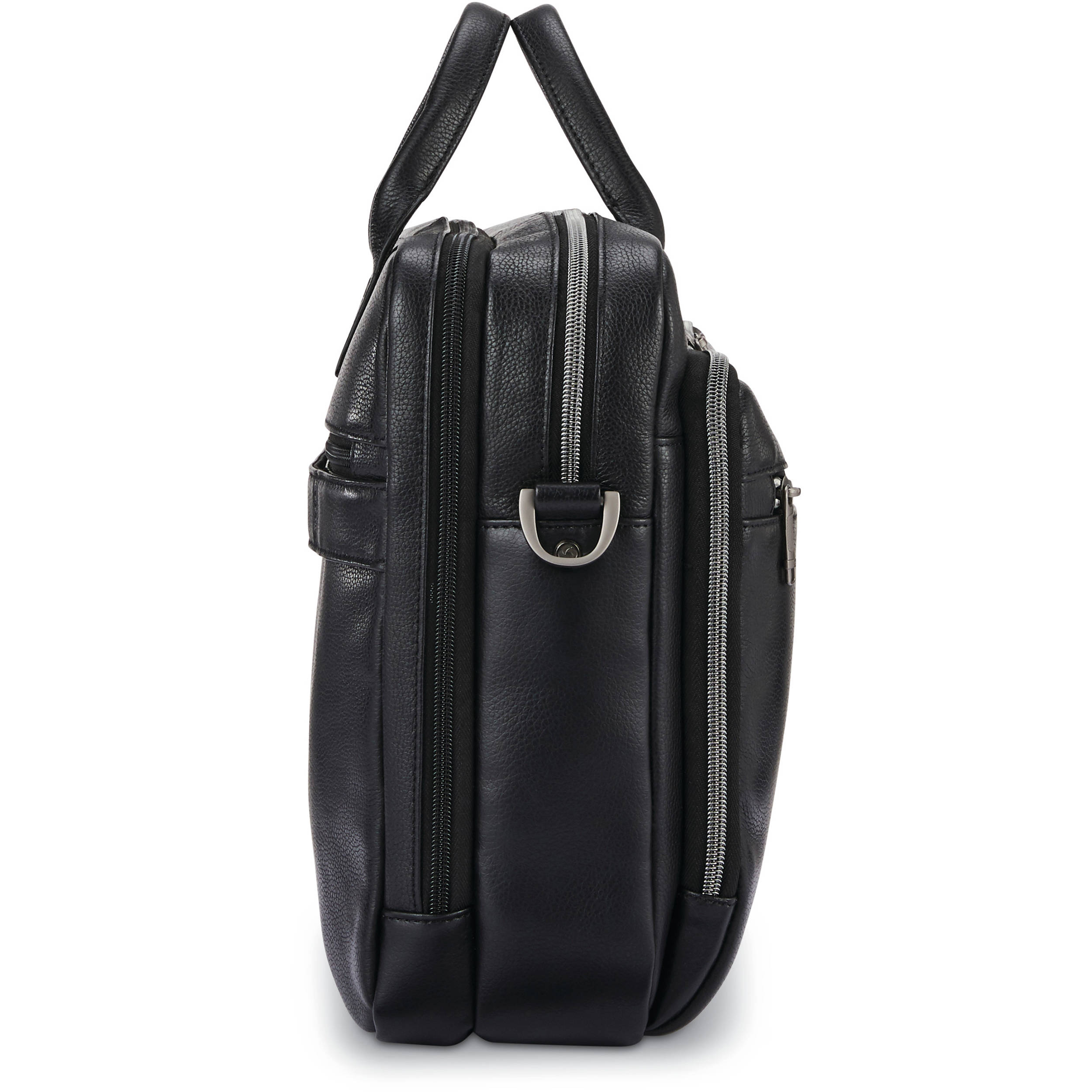 Cartera clásica de cuero con carga superior