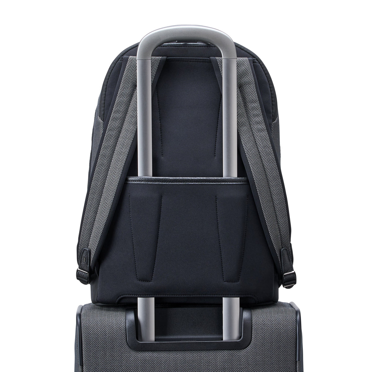 Hartmann Herringbone Backpack - Black Herringbone