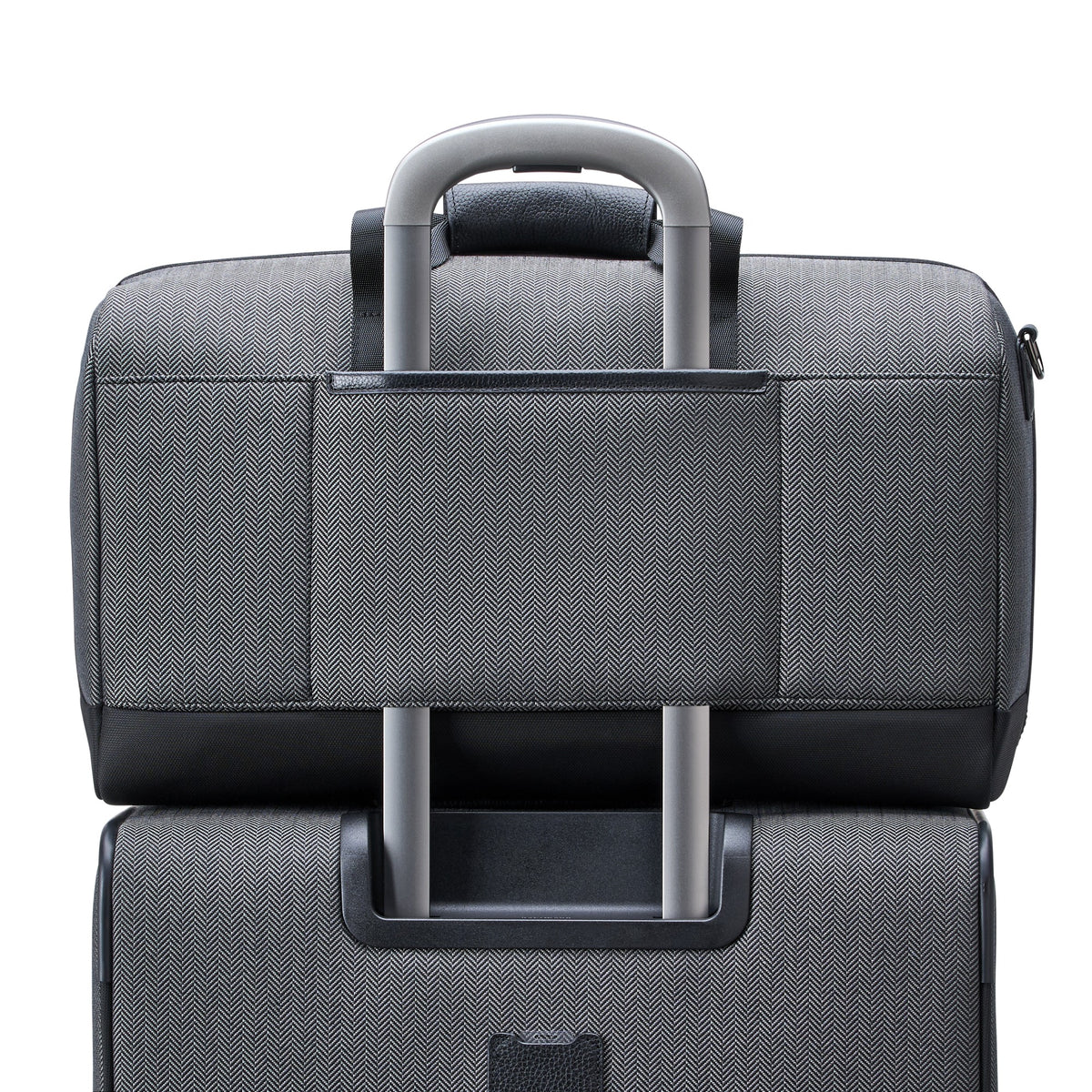 Hartmann Herringbone Weekender Duffel - Black Herringbone