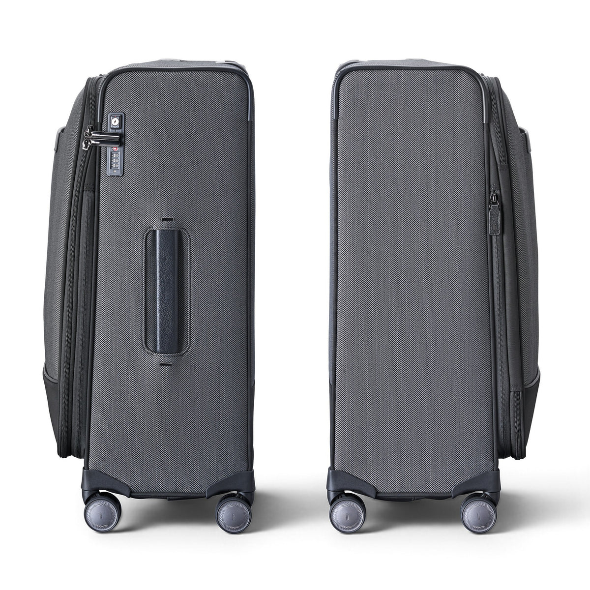 Hartmann Herringbone Medium Journey Expandable Spinner - Black Herringbone