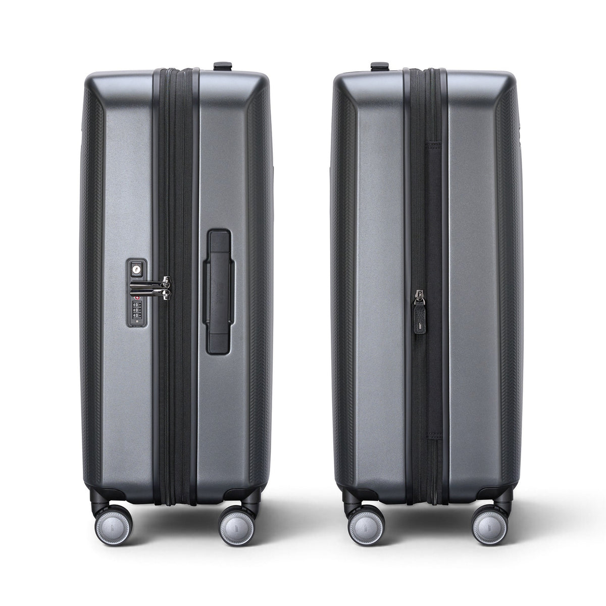 Hartmann Herringbone Hardside Medium Journey Expandable Spinner - Black Herringbone