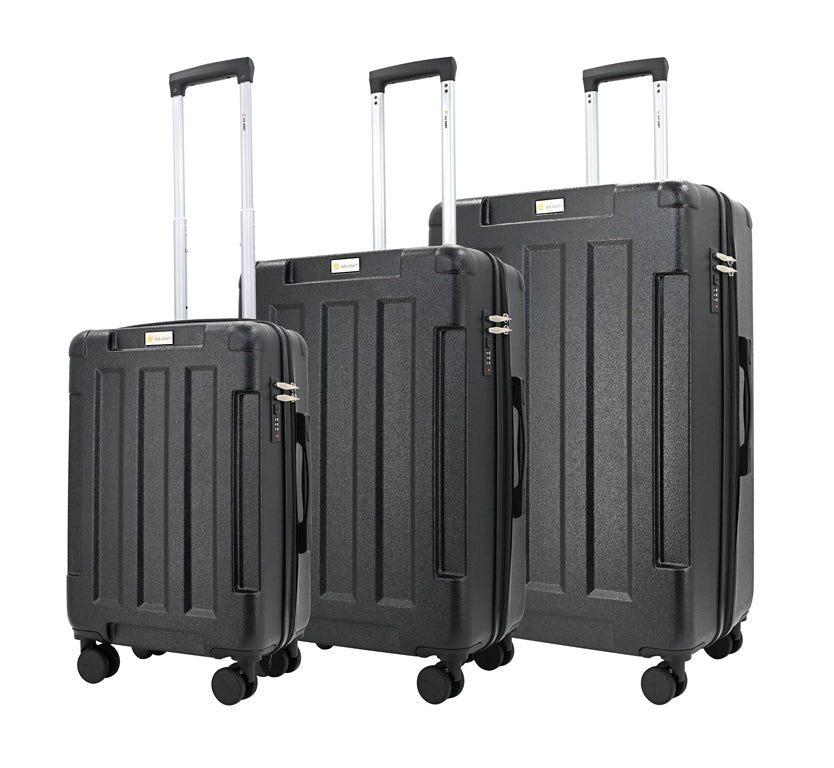 US Army Hawk 3-Piece Luggage Set – Lightweight Expandable ABS Hard Shell Suitcases with Spinner Wheels & Logo Print (28”/24”/20”) – Military Travel Collection