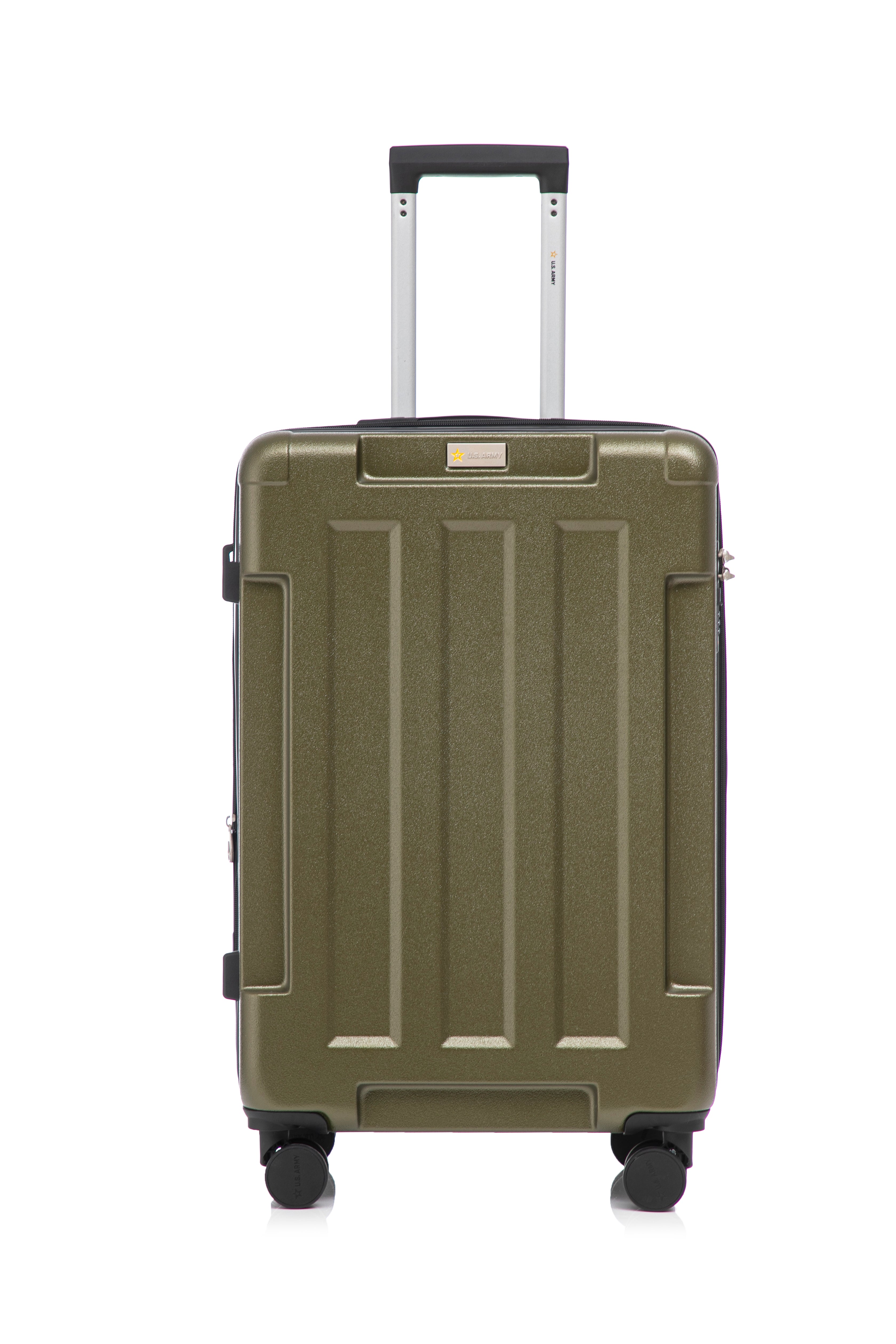 US Army Hawk 3-Piece Luggage Set – Lightweight Expandable ABS Hard Shell Suitcases with Spinner Wheels & Logo Print (28”/24”/20”) – Military Travel Collection