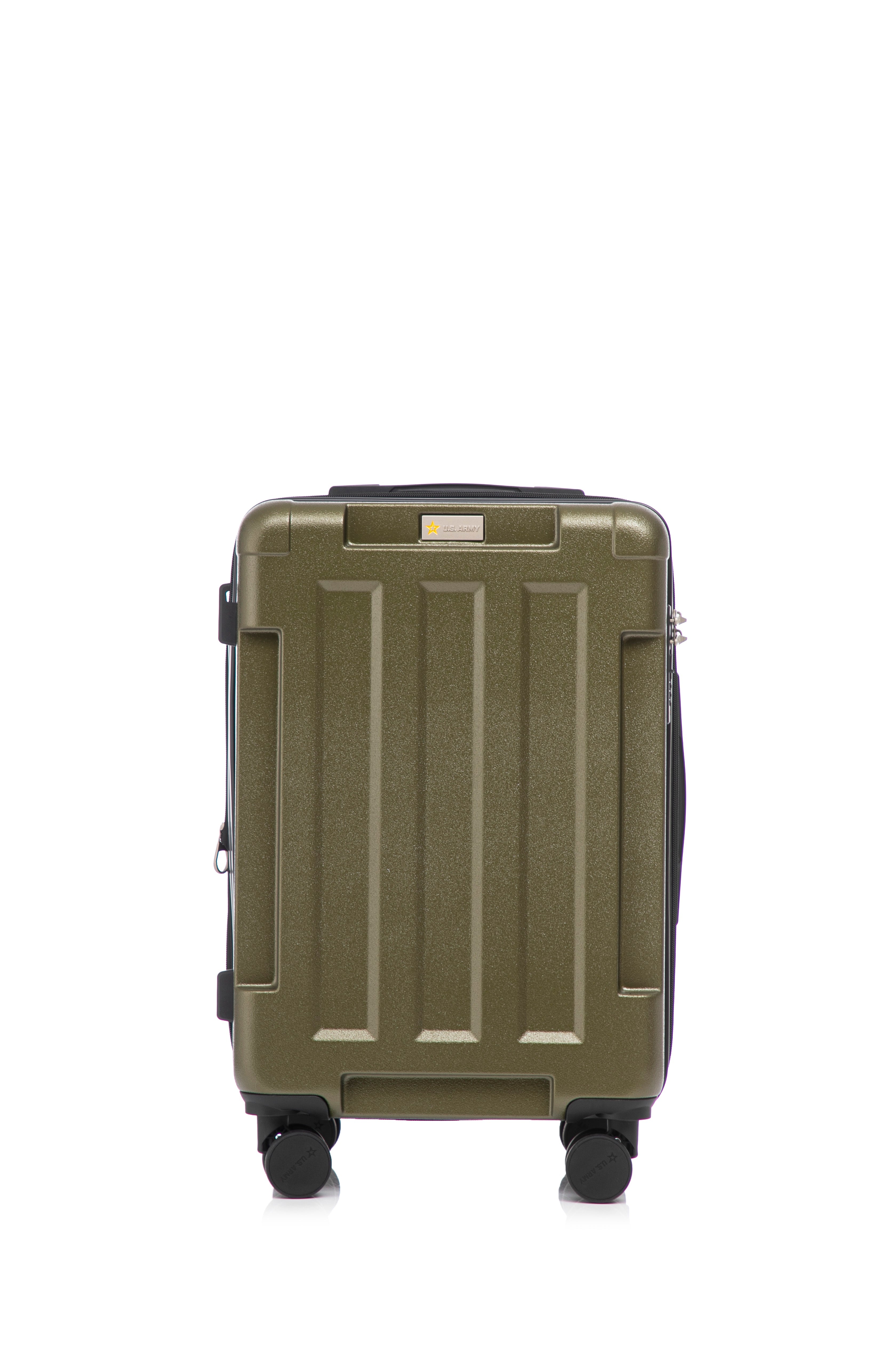 US Army Hawk 3-Piece Luggage Set – Lightweight Expandable ABS Hard Shell Suitcases with Spinner Wheels & Logo Print (28”/24”/20”) – Military Travel Collection