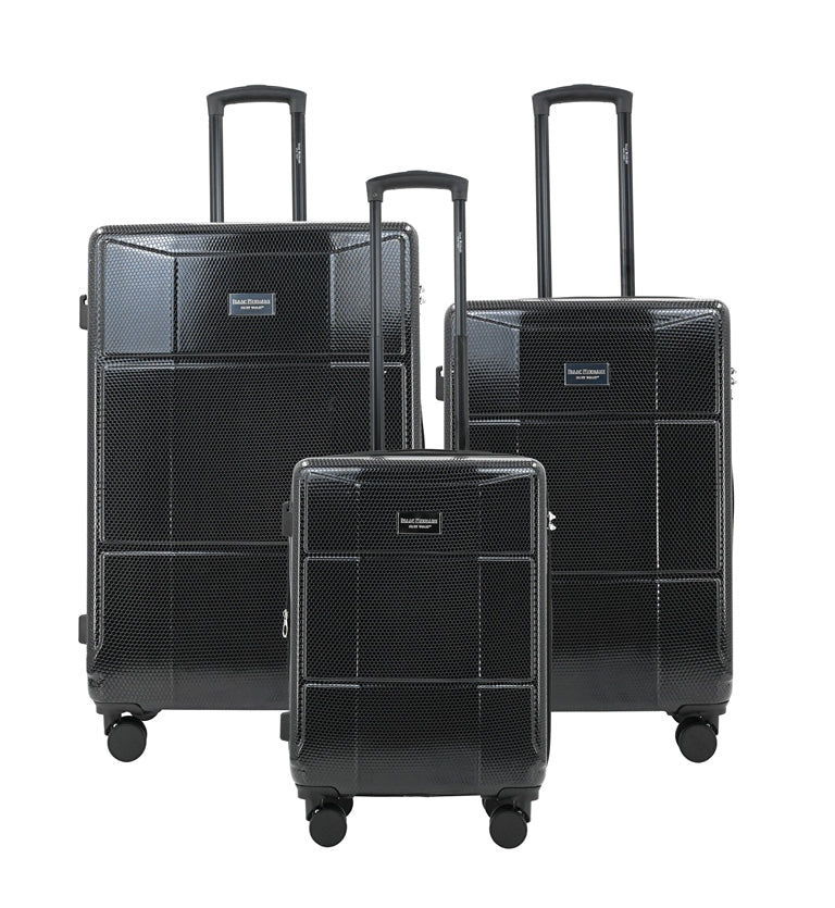 ISAAC MIZRAHI AERO 3-Piece Luggage Set – Lightweight Expandable ABS Hard Shell Suitcases with Spinner Wheels (28”/24”/20”) – Designer Travel Set