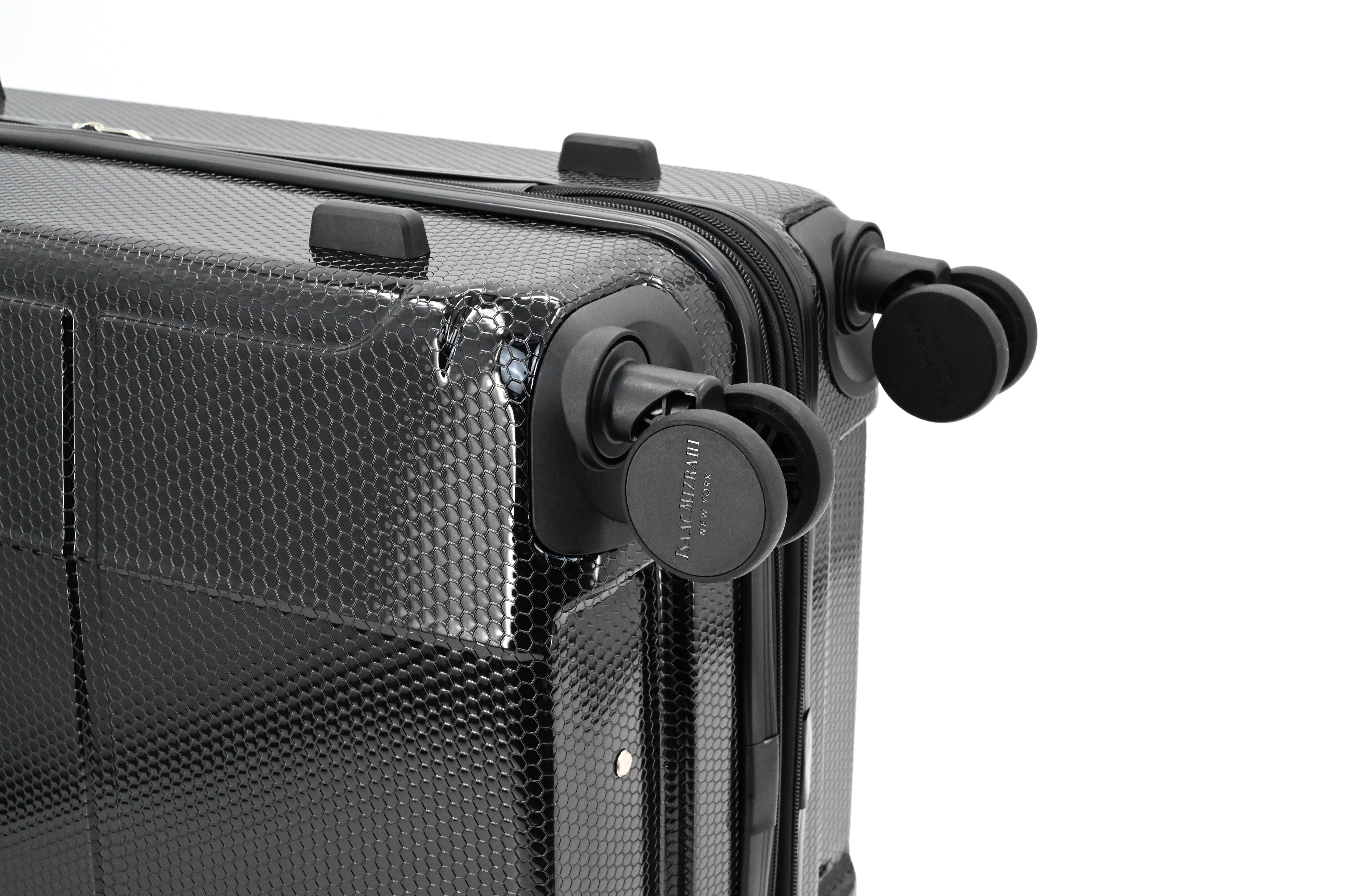 ISAAC MIZRAHI AERO 3-Piece Luggage Set – Lightweight Expandable ABS Hard Shell Suitcases with Spinner Wheels (28”/24”/20”) – Designer Travel Set
