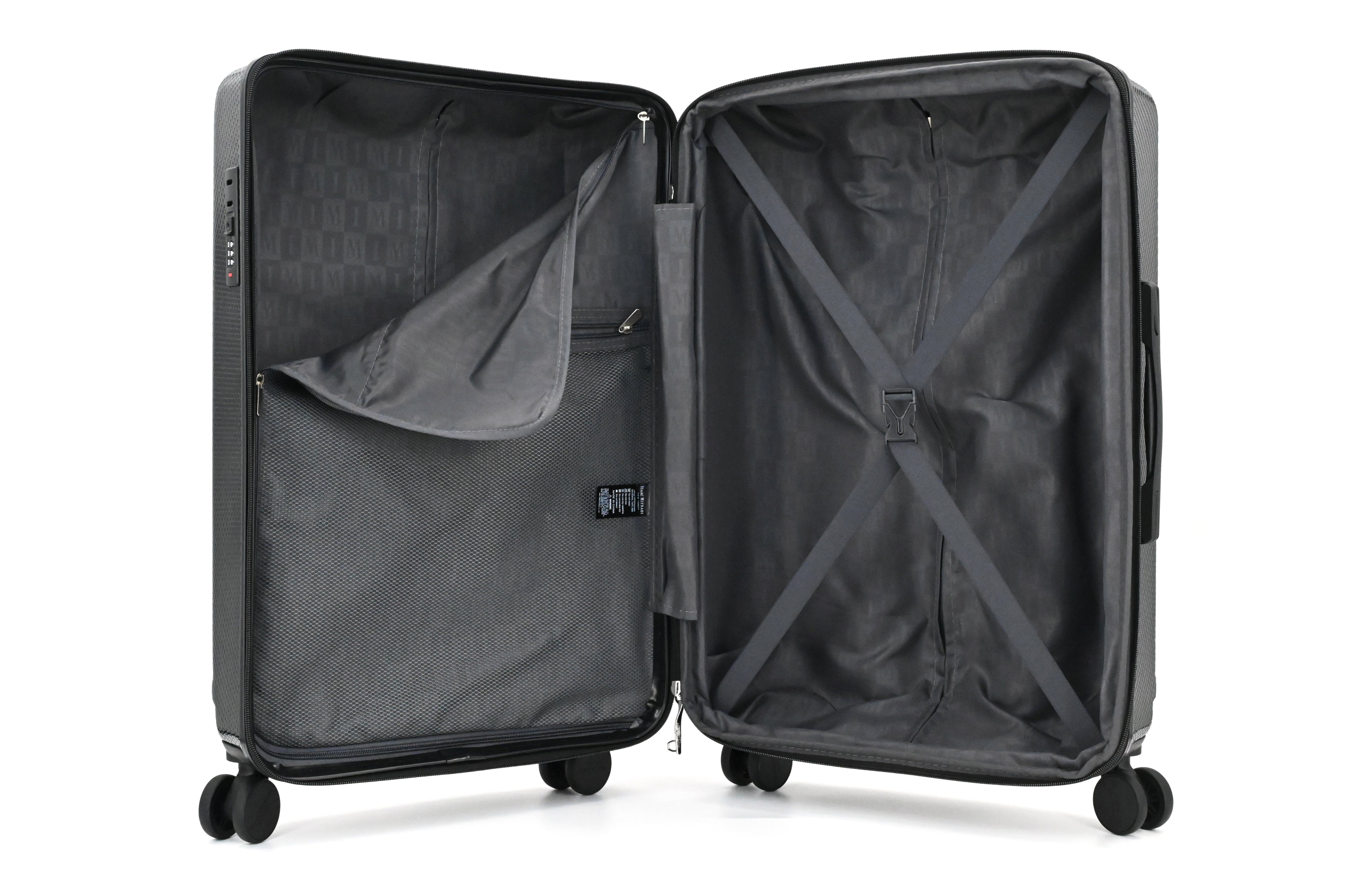 ISAAC MIZRAHI AERO 3-Piece Luggage Set – Lightweight Expandable ABS Hard Shell Suitcases with Spinner Wheels (28”/24”/20”) – Designer Travel Set