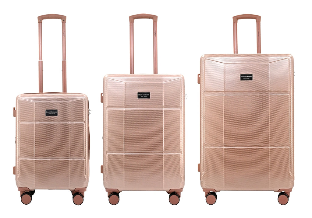 ISAAC MIZRAHI AERO 3-Piece Luggage Set – Lightweight Expandable ABS Hard Shell Suitcases with Spinner Wheels (28”/24”/20”) – Designer Travel Set