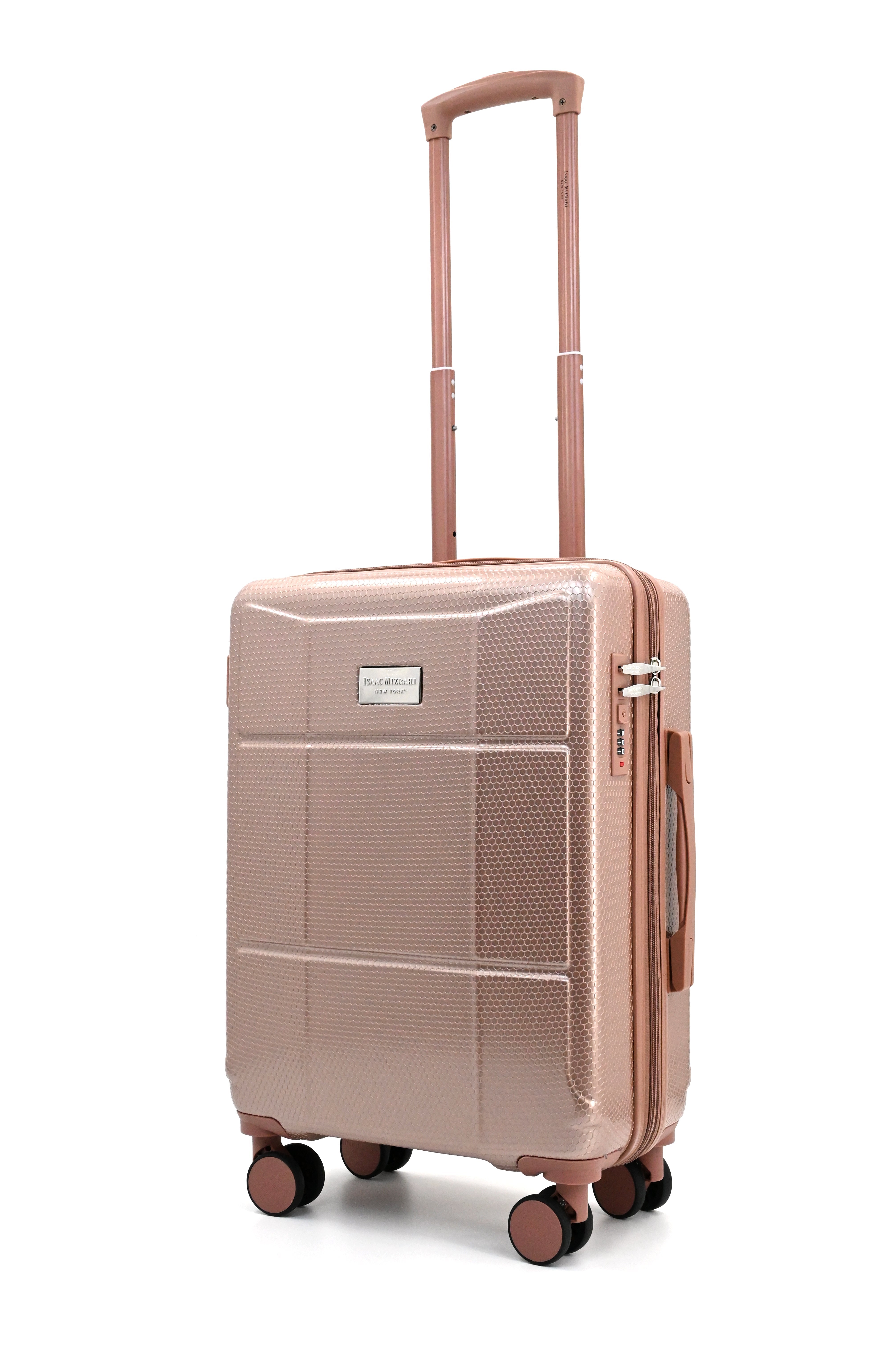 ISAAC MIZRAHI AERO 3-Piece Luggage Set – Lightweight Expandable ABS Hard Shell Suitcases with Spinner Wheels (28”/24”/20”) – Designer Travel Set