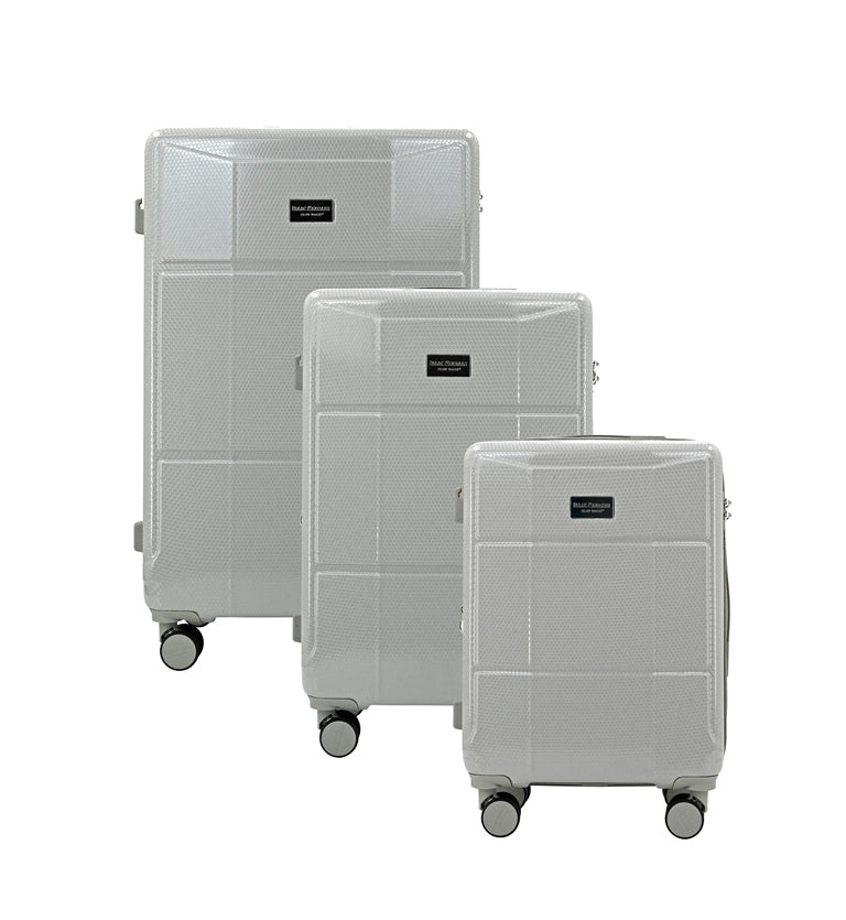 ISAAC MIZRAHI AERO 3-Piece Luggage Set – Lightweight Expandable ABS Hard Shell Suitcases with Spinner Wheels (28”/24”/20”) – Designer Travel Set
