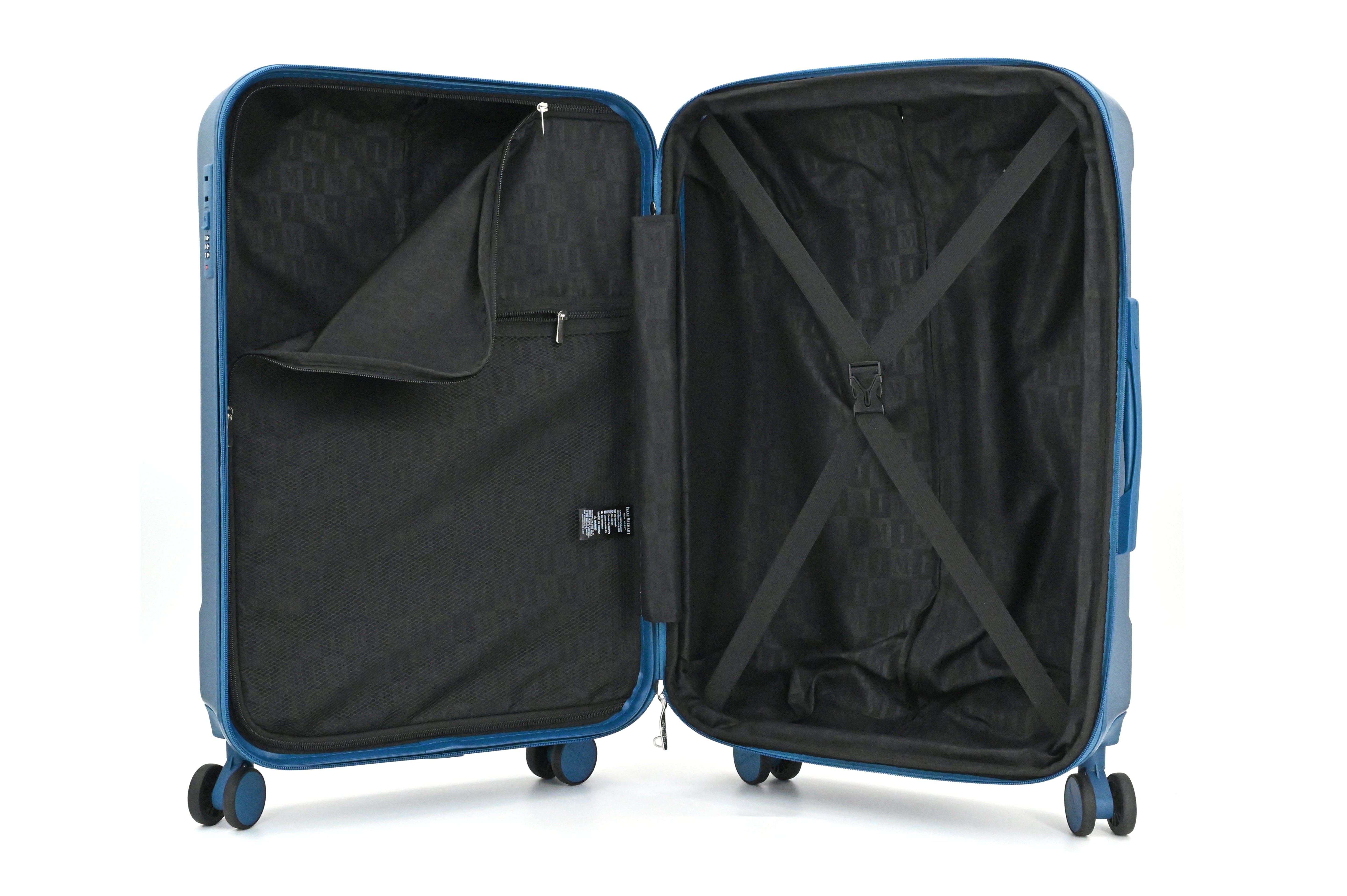 ISAAC MIZRAHI LUNA 3-Piece Luggage Set – Lightweight Expandable ABS Hard Shell Suitcases with Spinner Wheels (28”/24”/20”) – Designer Travel Set