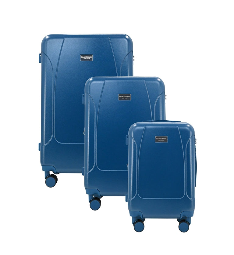 ISAAC MIZRAHI LUNA 3-Piece Luggage Set – Lightweight Expandable ABS Hard Shell Suitcases with Spinner Wheels (28”/24”/20”) – Designer Travel Set