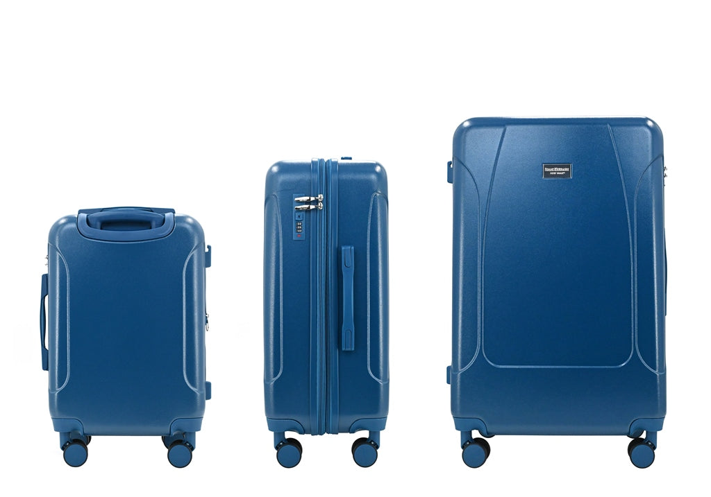ISAAC MIZRAHI LUNA 3-Piece Luggage Set – Lightweight Expandable ABS Hard Shell Suitcases with Spinner Wheels (28”/24”/20”) – Designer Travel Set