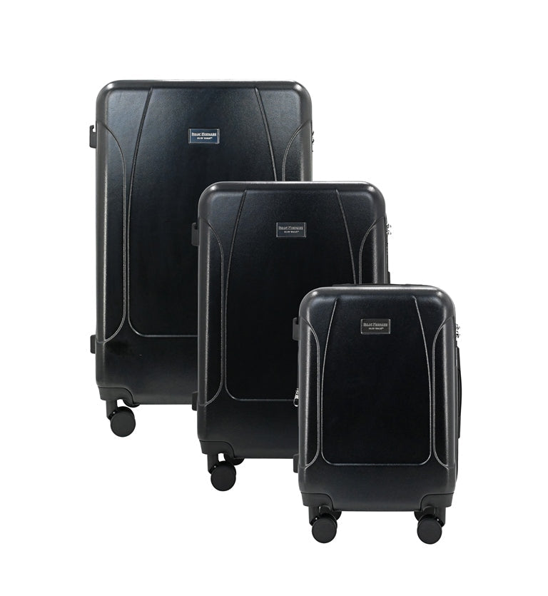 ISAAC MIZRAHI LUNA 3-Piece Luggage Set – Lightweight Expandable ABS Hard Shell Suitcases with Spinner Wheels (28”/24”/20”) – Designer Travel Set