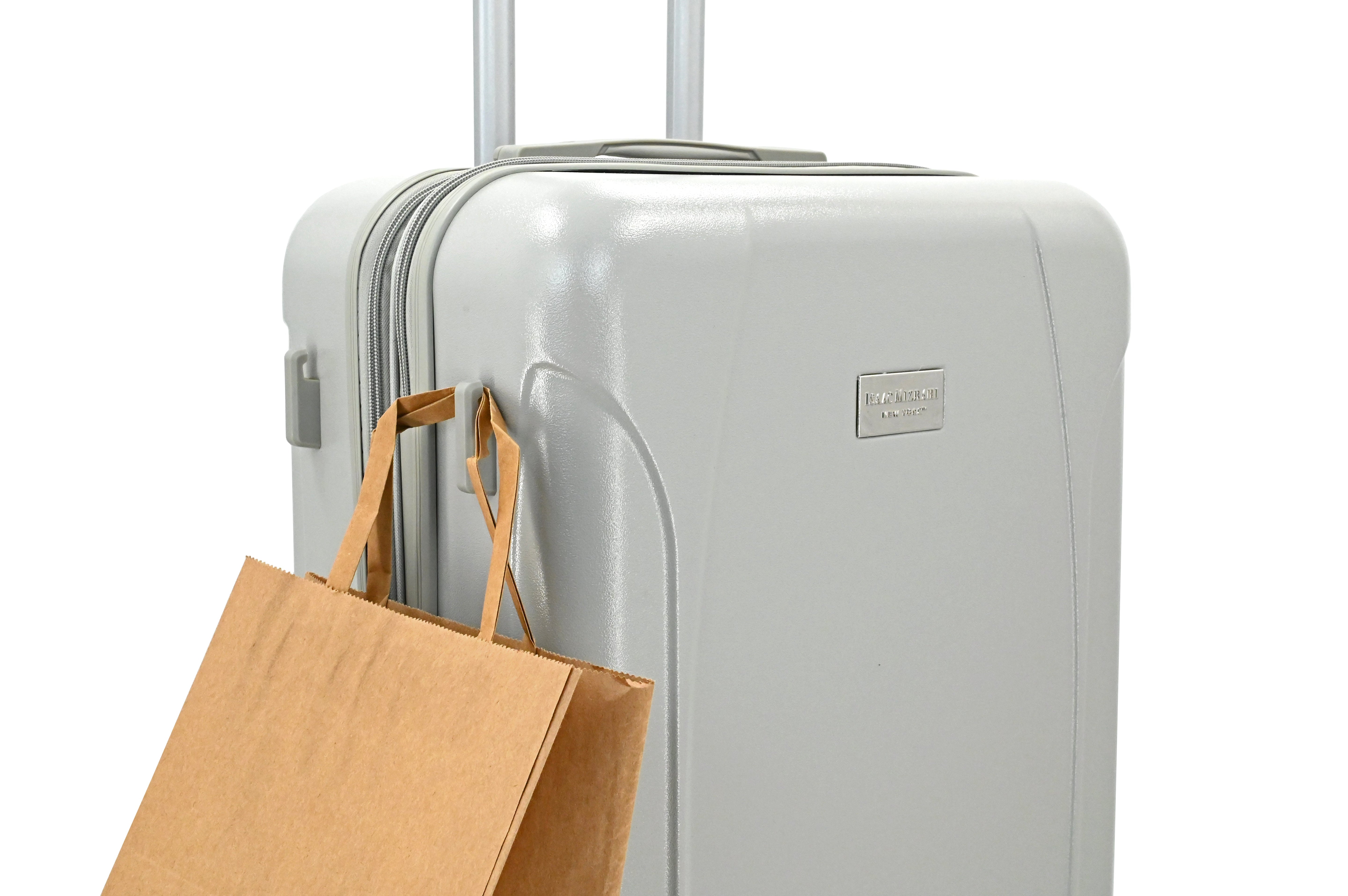 ISAAC MIZRAHI LUNA 3-Piece Luggage Set – Lightweight Expandable ABS Hard Shell Suitcases with Spinner Wheels (28”/24”/20”) – Designer Travel Set