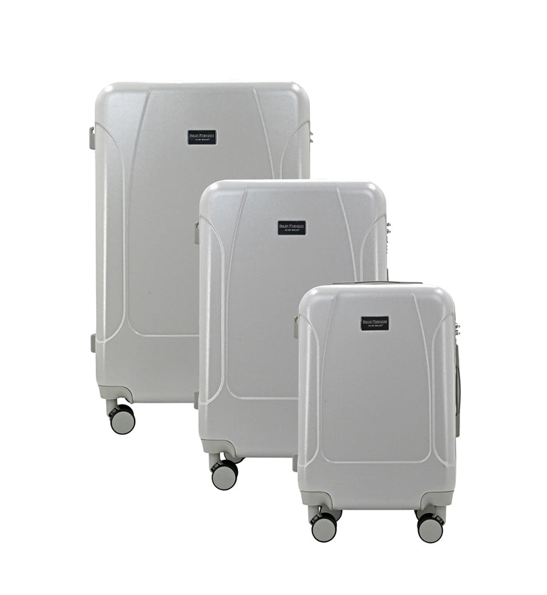 ISAAC MIZRAHI LUNA 3-Piece Luggage Set – Lightweight Expandable ABS Hard Shell Suitcases with Spinner Wheels (28”/24”/20”) – Designer Travel Set