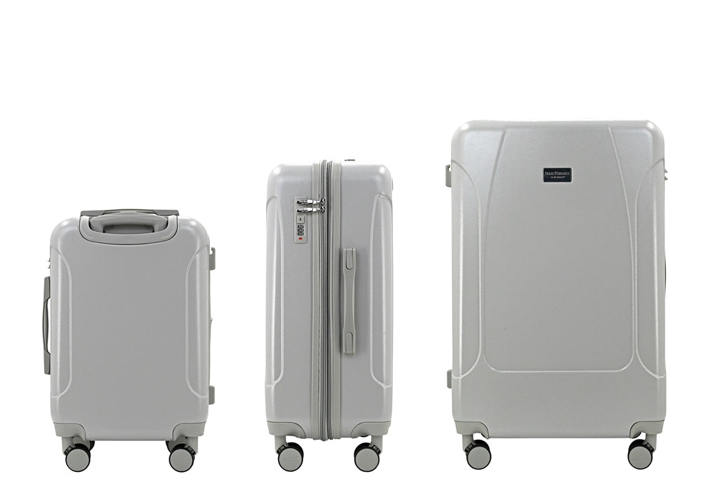ISAAC MIZRAHI LUNA 3-Piece Luggage Set – Lightweight Expandable ABS Hard Shell Suitcases with Spinner Wheels (28”/24”/20”) – Designer Travel Set