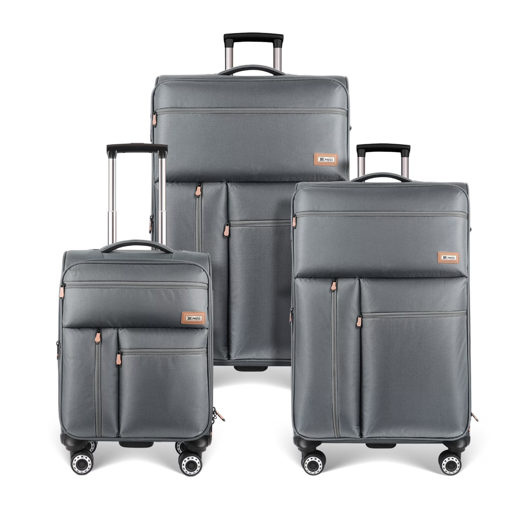 Wisdom Express Nylon Softside Spinner - 3 Pc Set