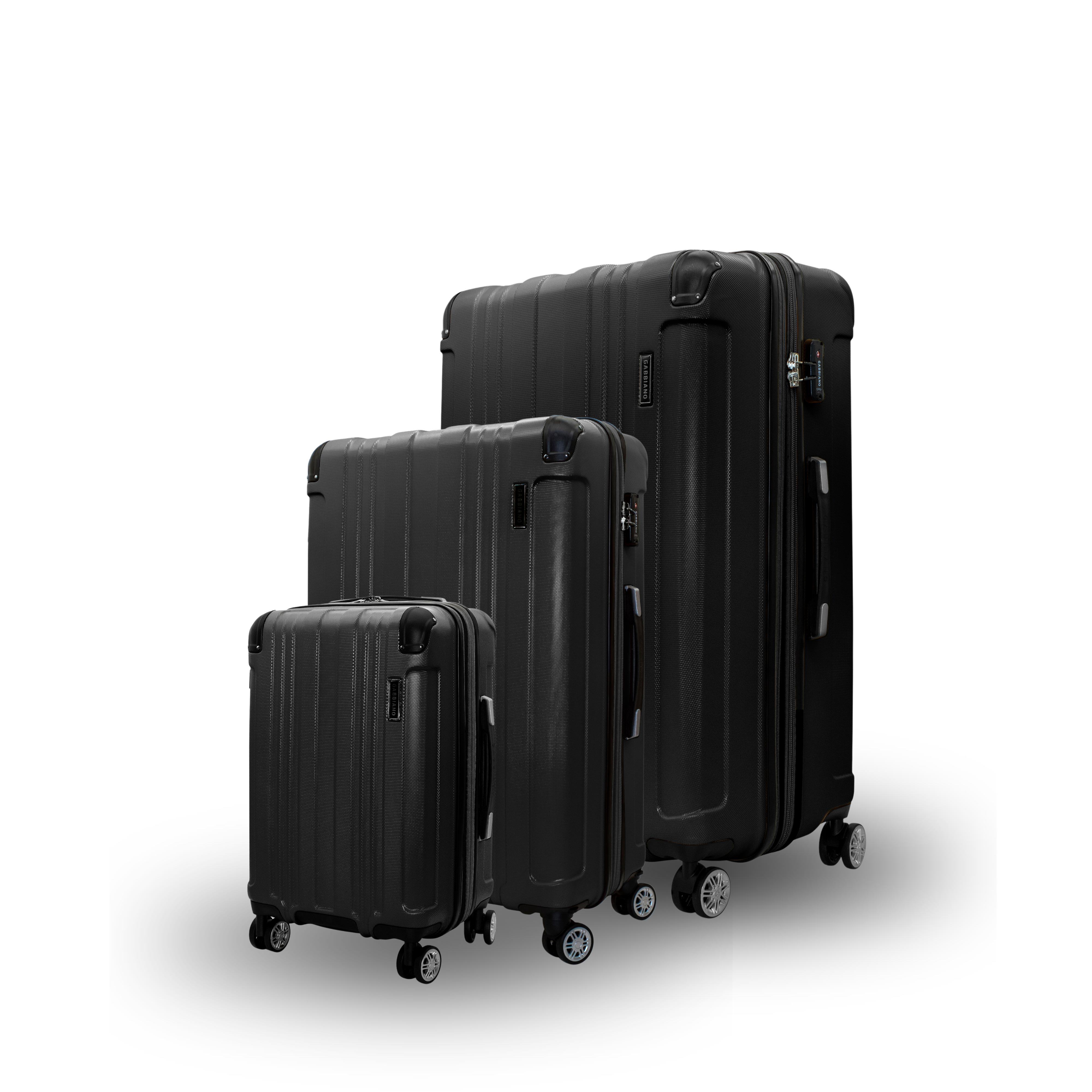 Gabbiano Bravo ABS Hardside Spinner- 3 PC Luggage Set