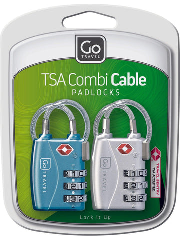 Go Travel TSA Combi Cable Padlocks