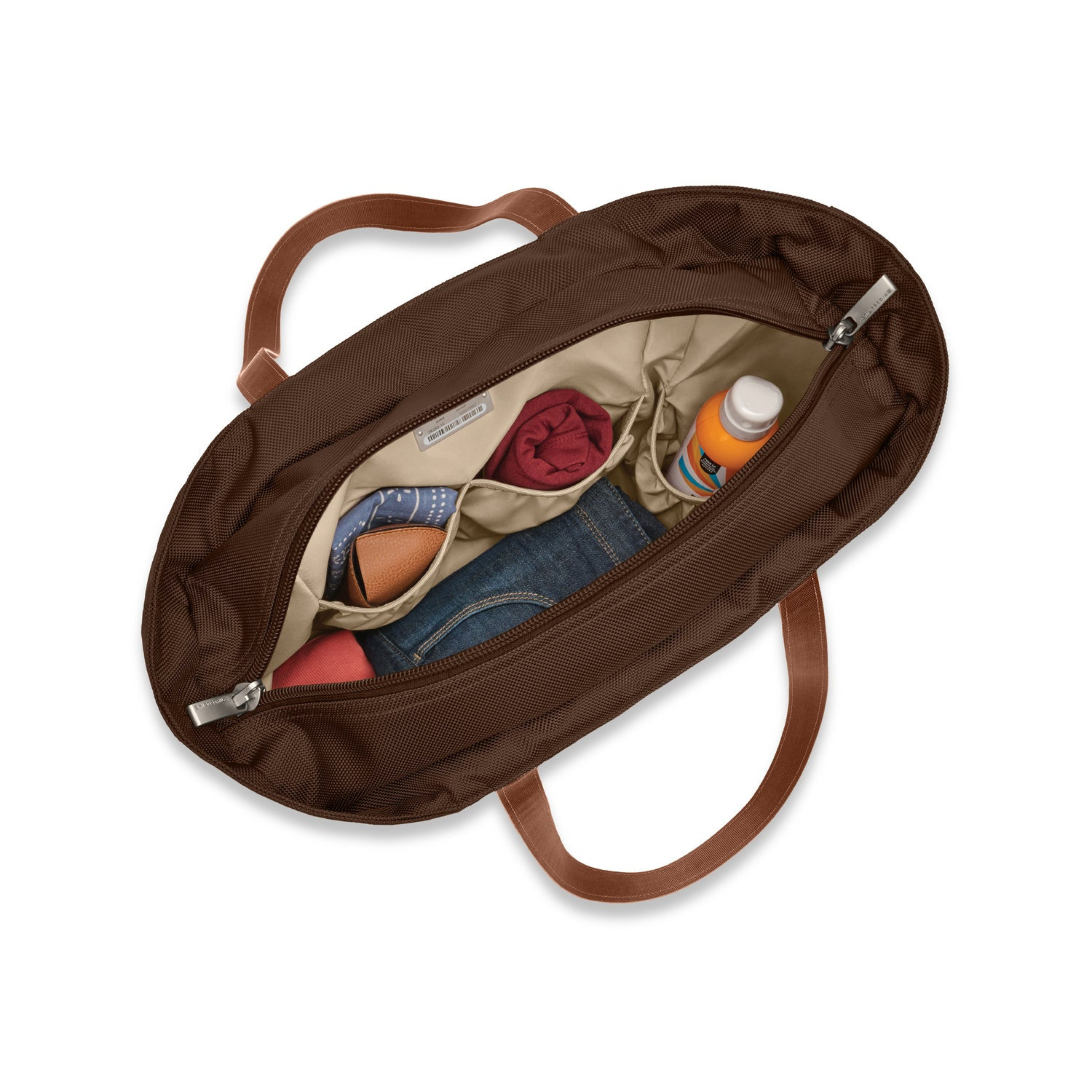 Briggs & Riley Baseline Traveler Tote Chocolate