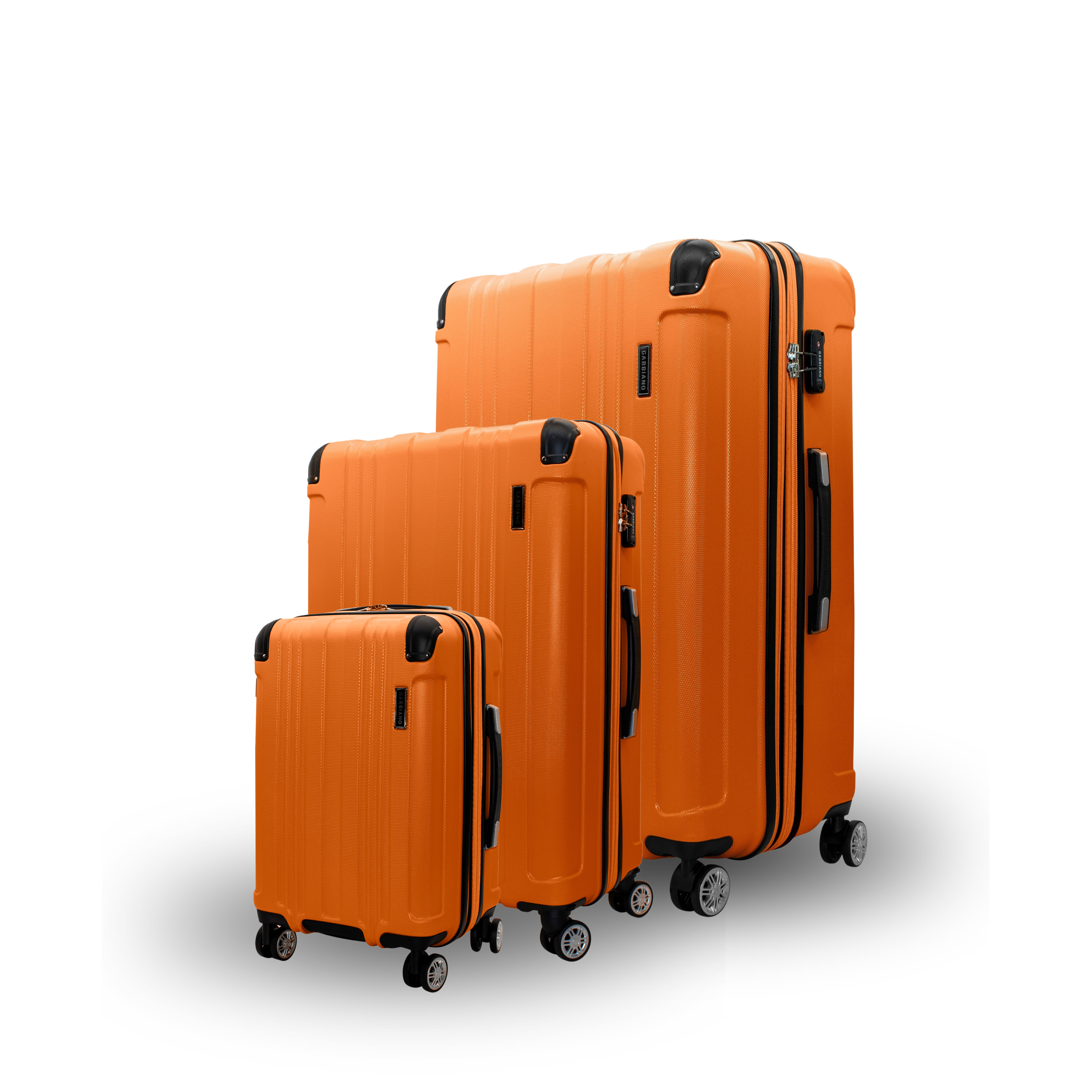 Gabbiano Bravo ABS Hardside Spinner- 3 PC Luggage Set