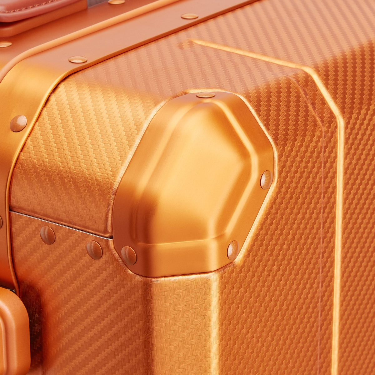 Delsey Alu'r Spinner - Orange detail