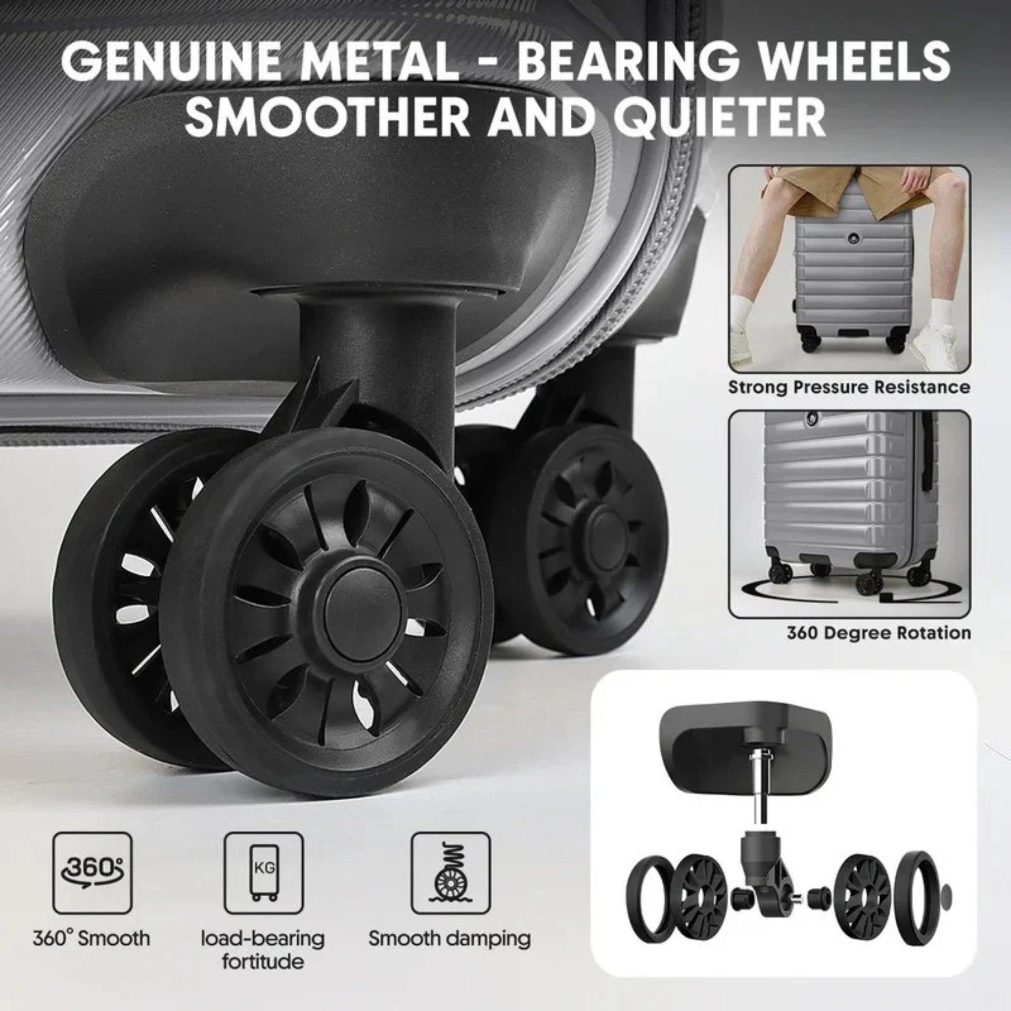 New York Xpress Hard Shell Expandable Luggage Spinner 3 Pc Set