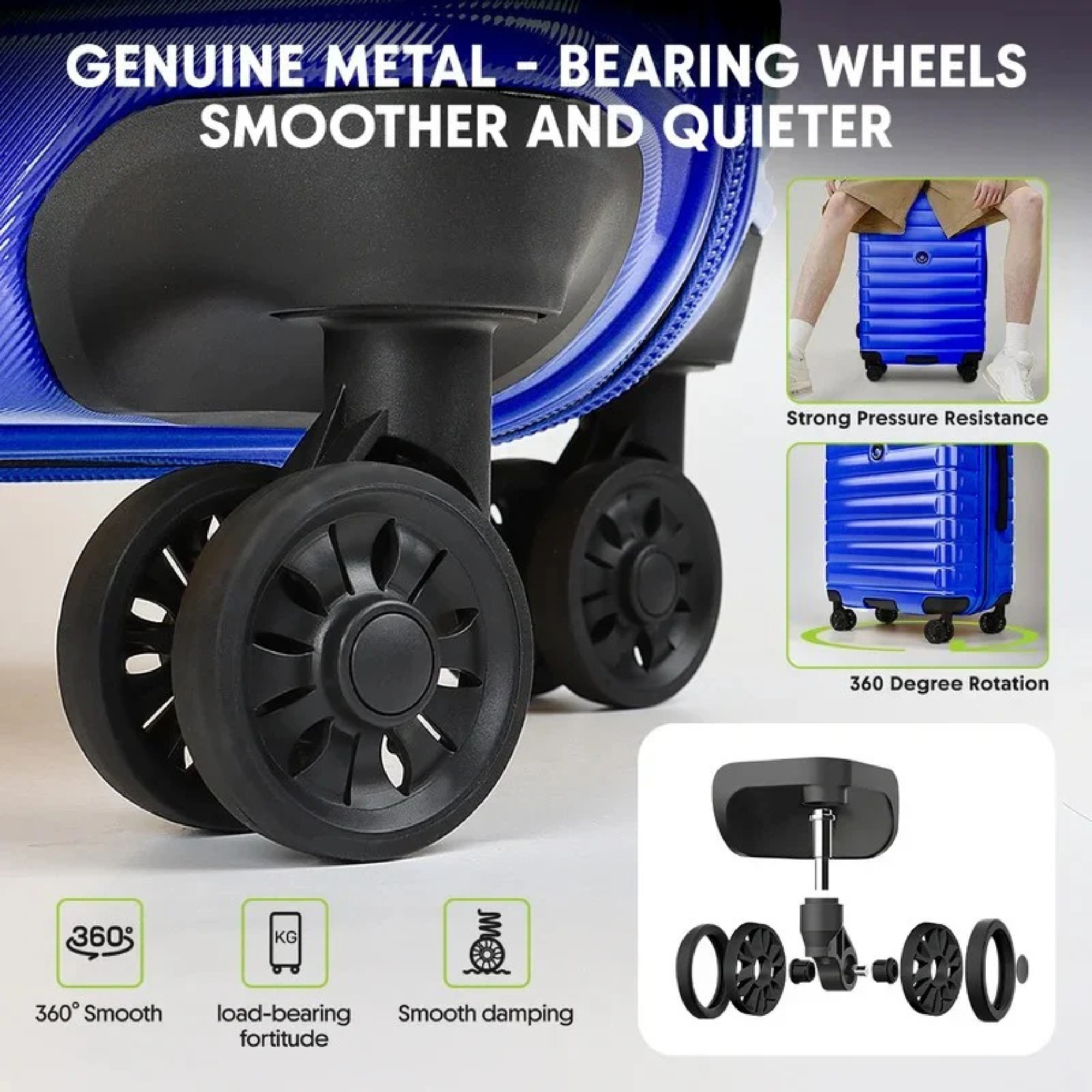 New York Xpress Hard Shell Expandable Luggage Spinner 3 Pc Set