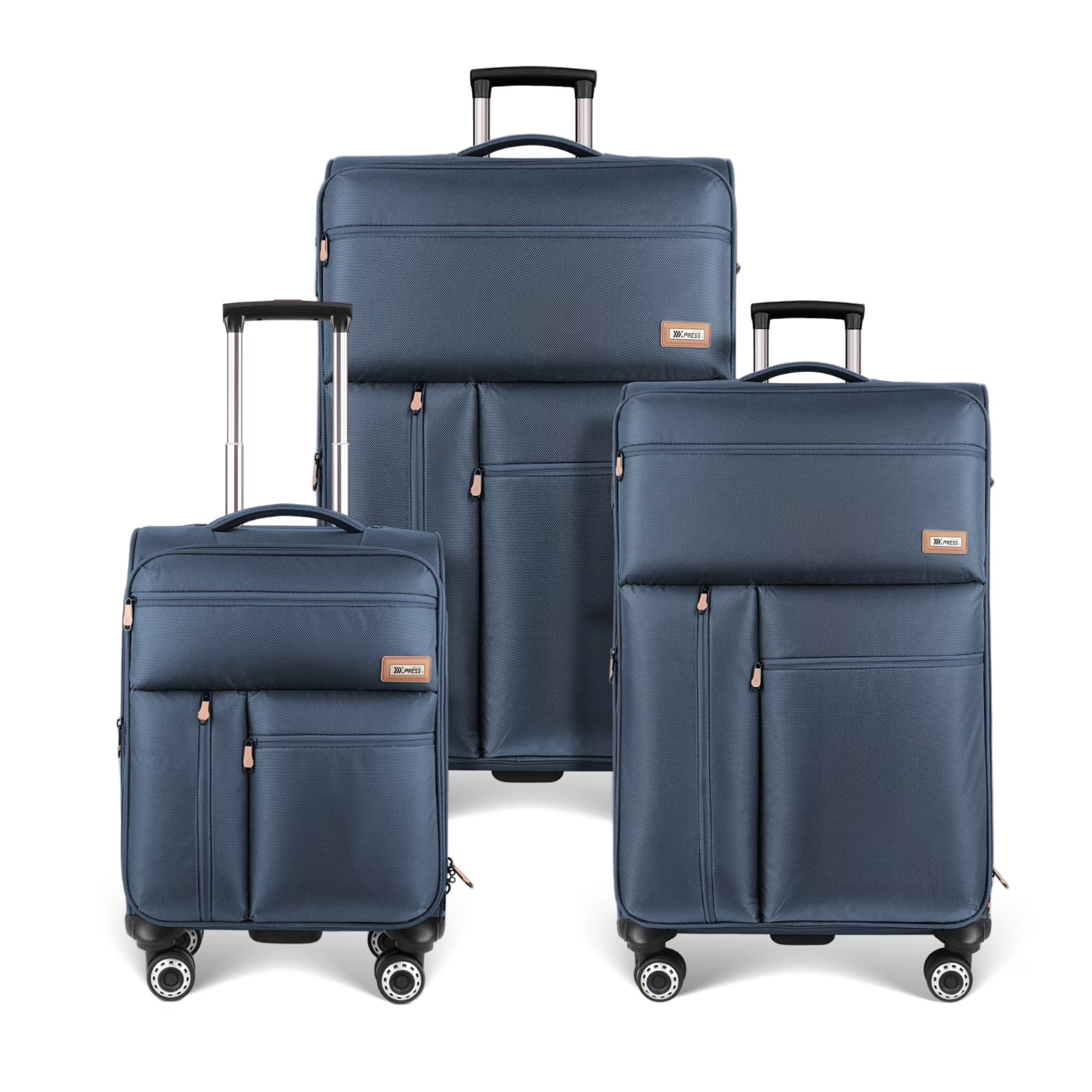 Wisdom Express Nylon Softside Spinner - 3 Pc Set