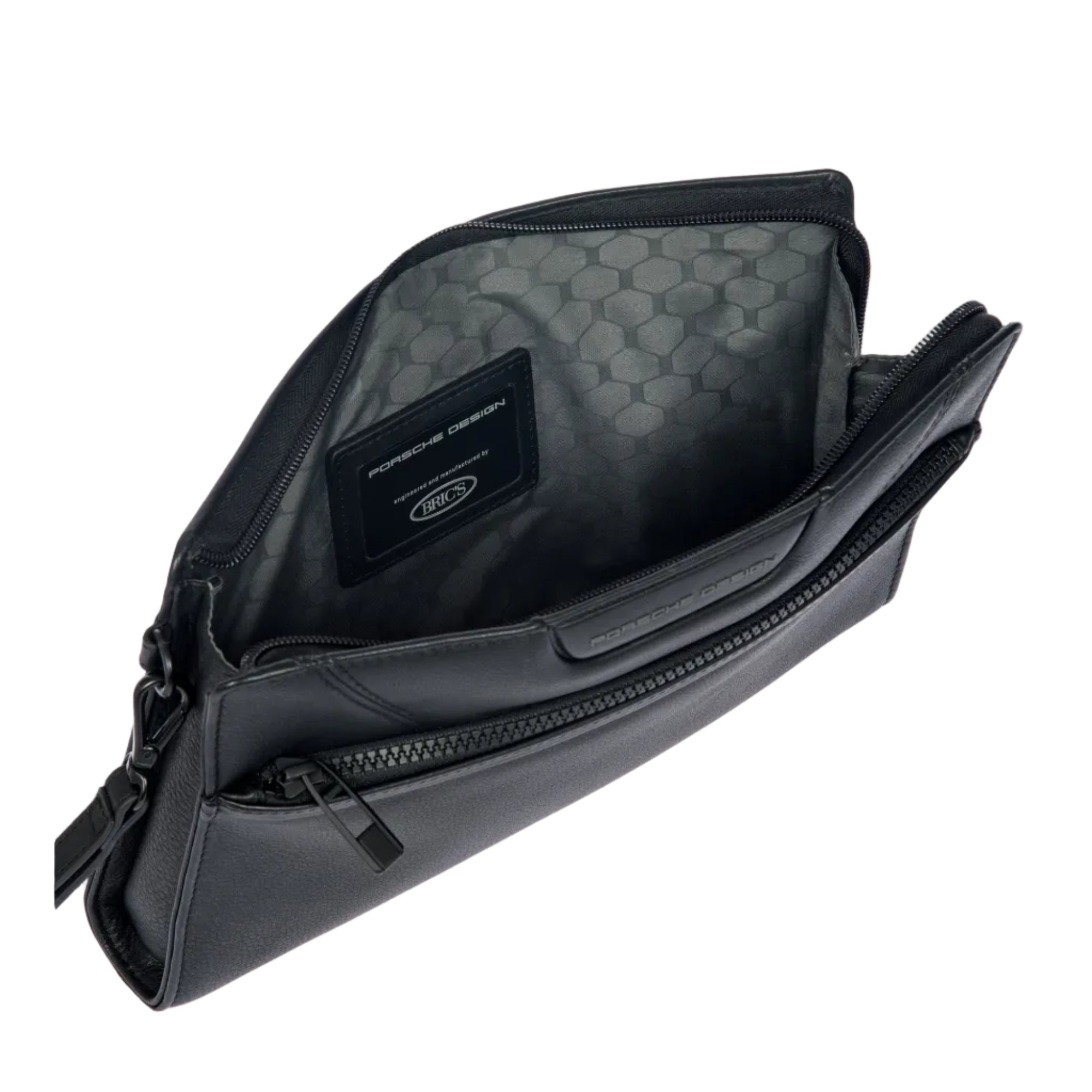 Porsche Roadster Leather Evo Clutch Bag With Front Pocket