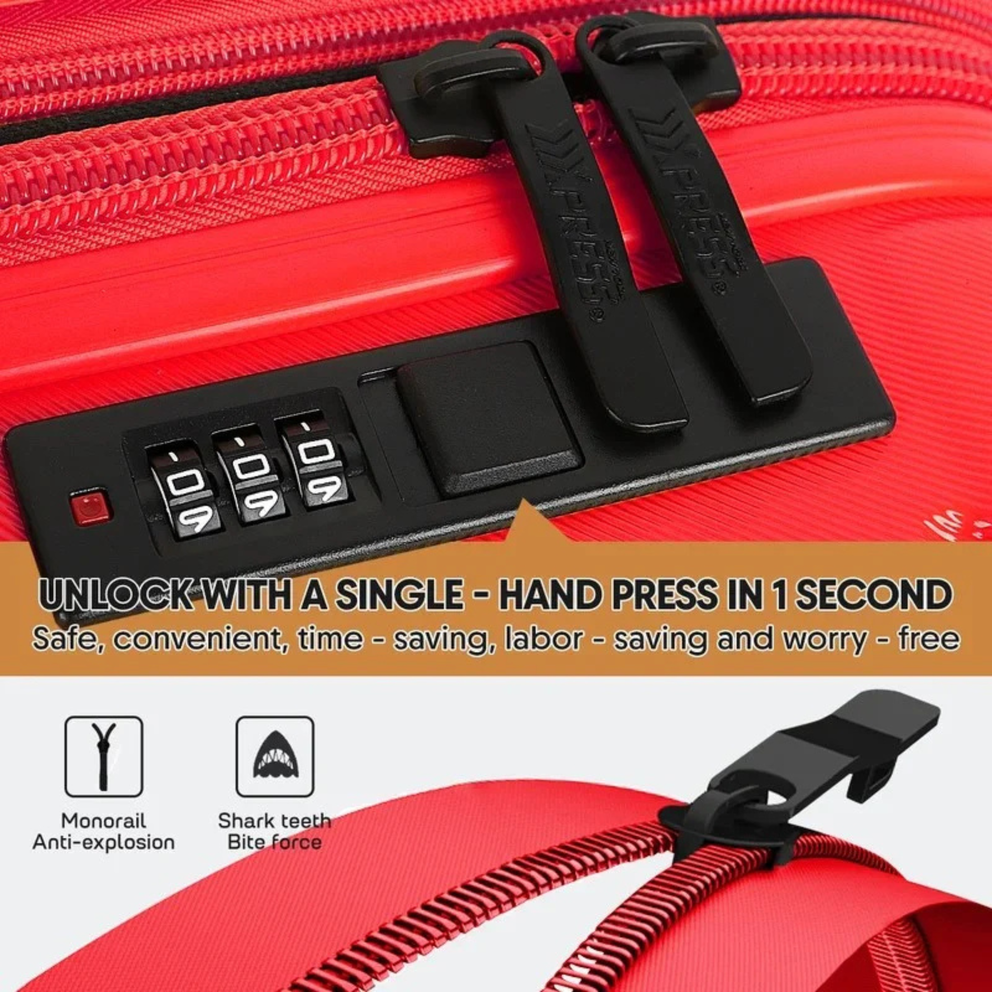 New York Xpress Hard Shell Expandable Luggage Spinner 3 Pc Set