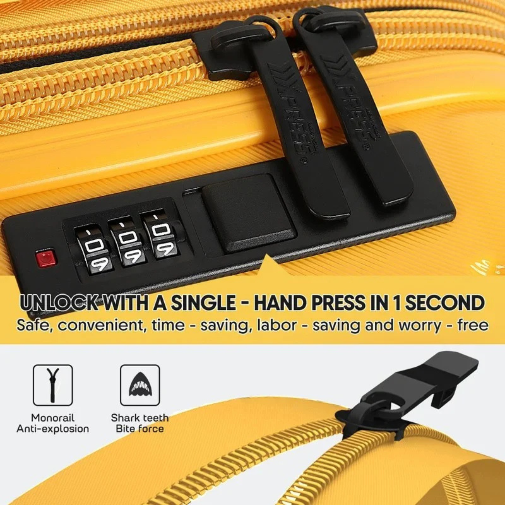 New York Xpress Hard Shell Expandable Luggage Spinner 3 Pc Set