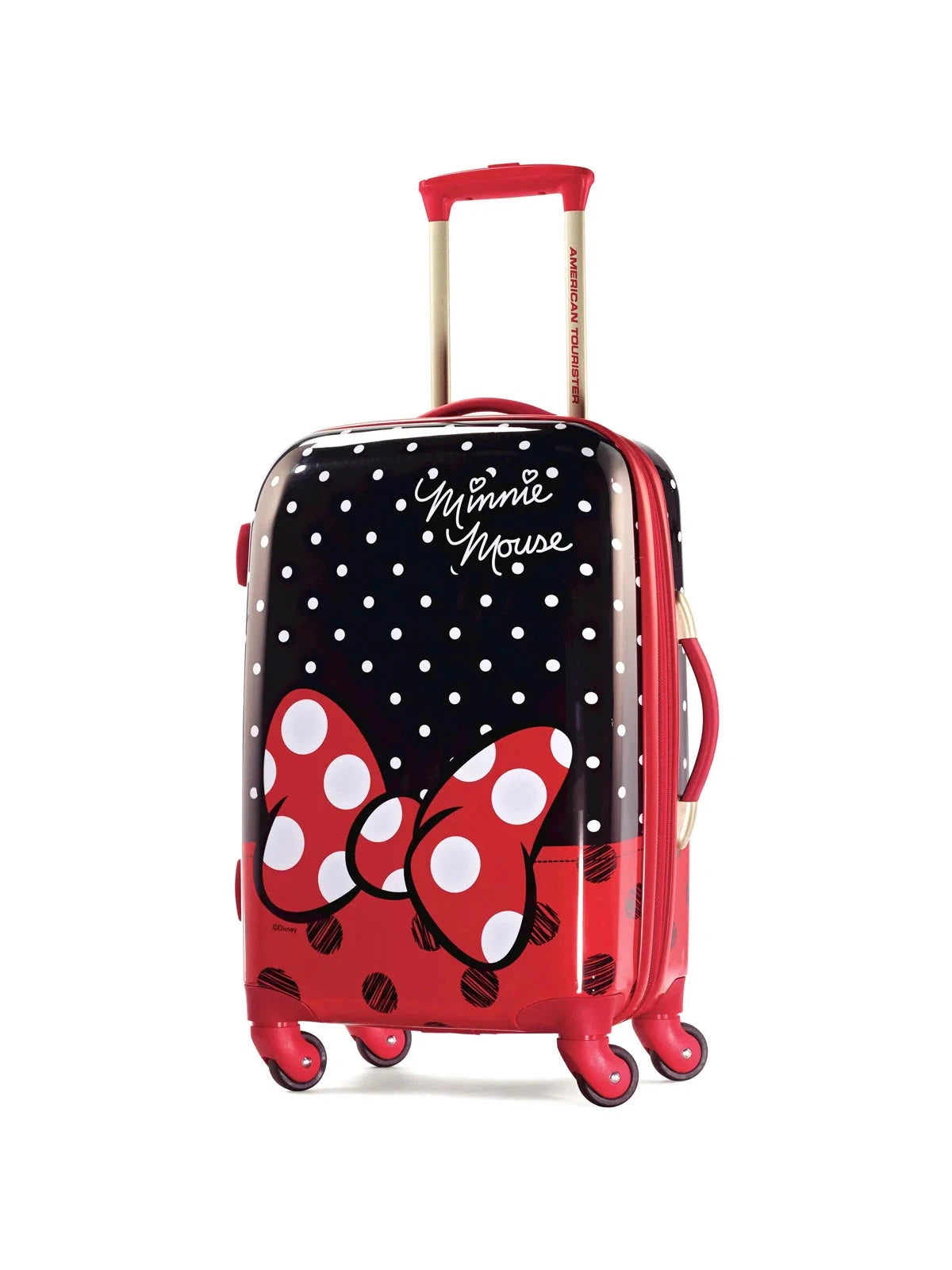 American Tourister Minnie Mouse Red Bow Spinner 21"