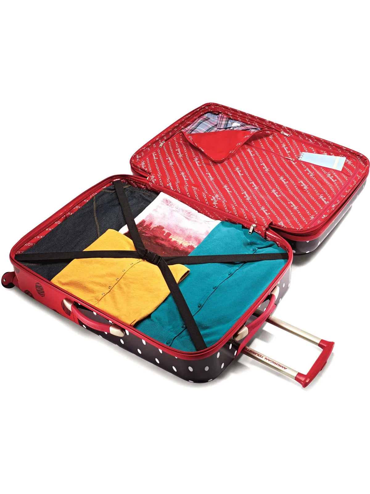 American Tourister Minnie Mouse Red Bow Spinner 21"