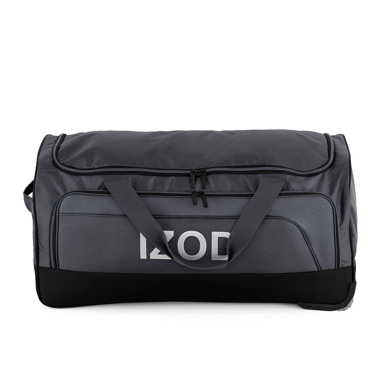 IZOD Katy Lightweight Soft Shell Rolling Duffel Bag with Wheels and Telescopic Handle – Travel-Ready Luggage Duffel