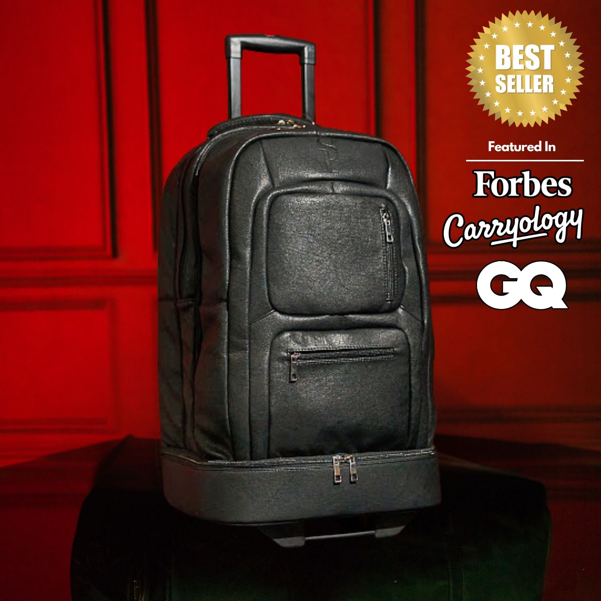 best carry on wheeled backpack for travel undet 150 Black Leather Carry-On Roller Bag (Only Made) made of durable Polyester Color:Shimano Gold The Rest is Written mensleatherbagscanada