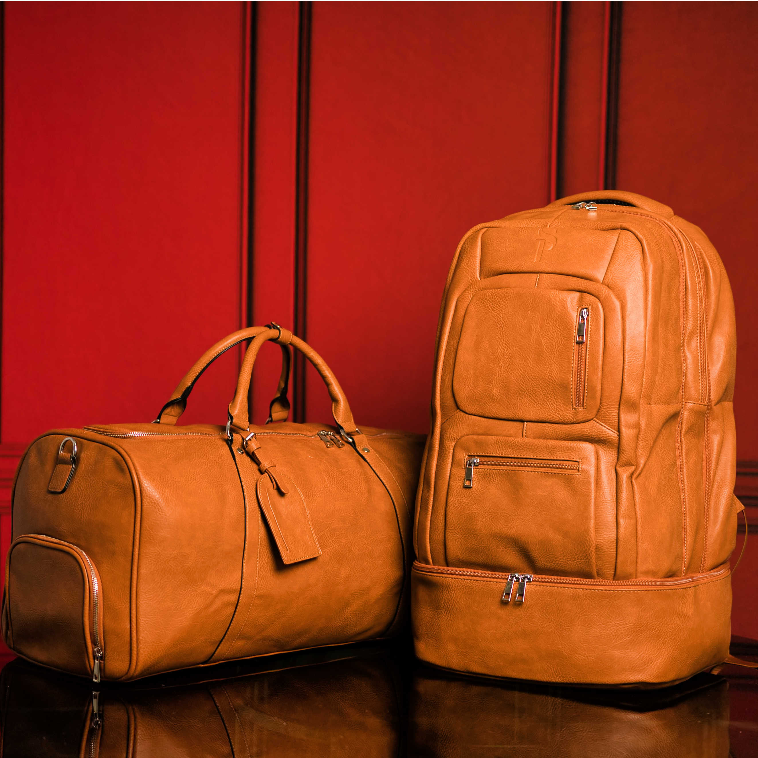 Brown Leather Patented Carry-on Bag (XL Design) (Only 300 Made)