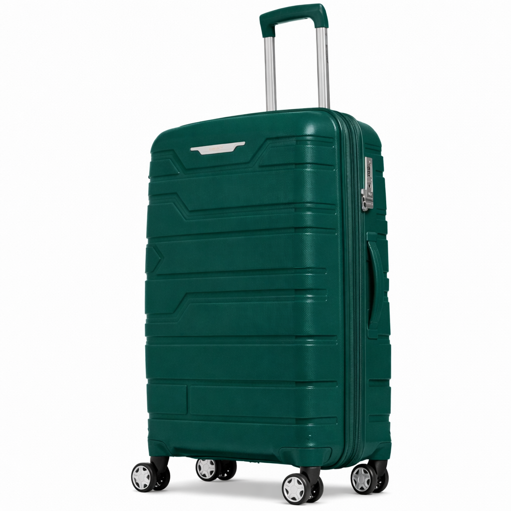 Juego de maletas rígidas Gabbiano con 8 ruedas, de polipropileno multicapa duradero, 3 piezas, 22, 26 y 31 pulgadas