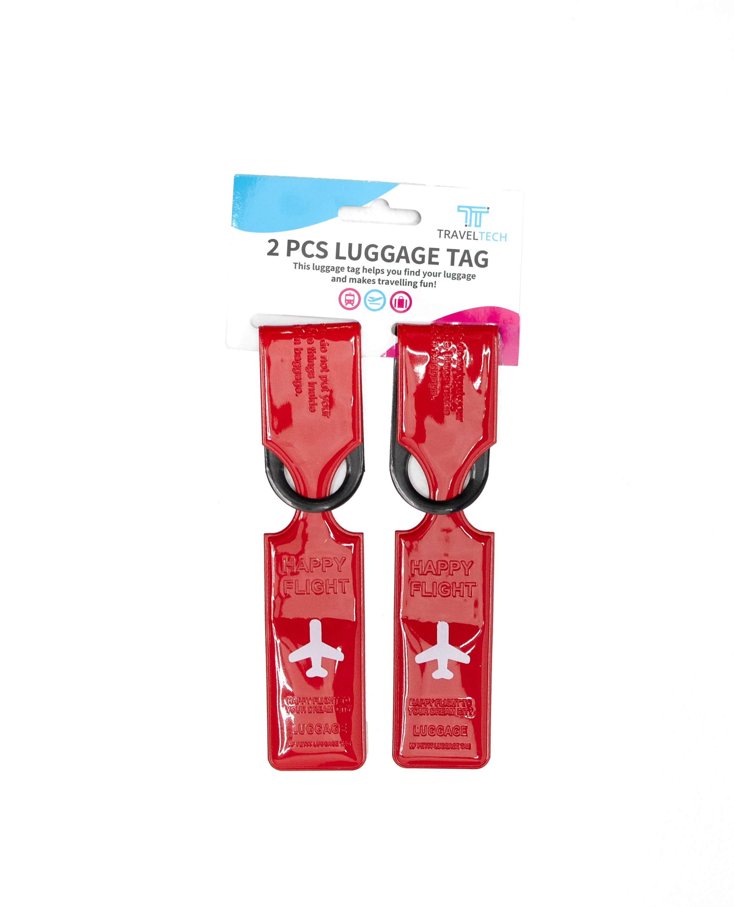 BH Travel Tech 2PC Luggage Tag Airplane