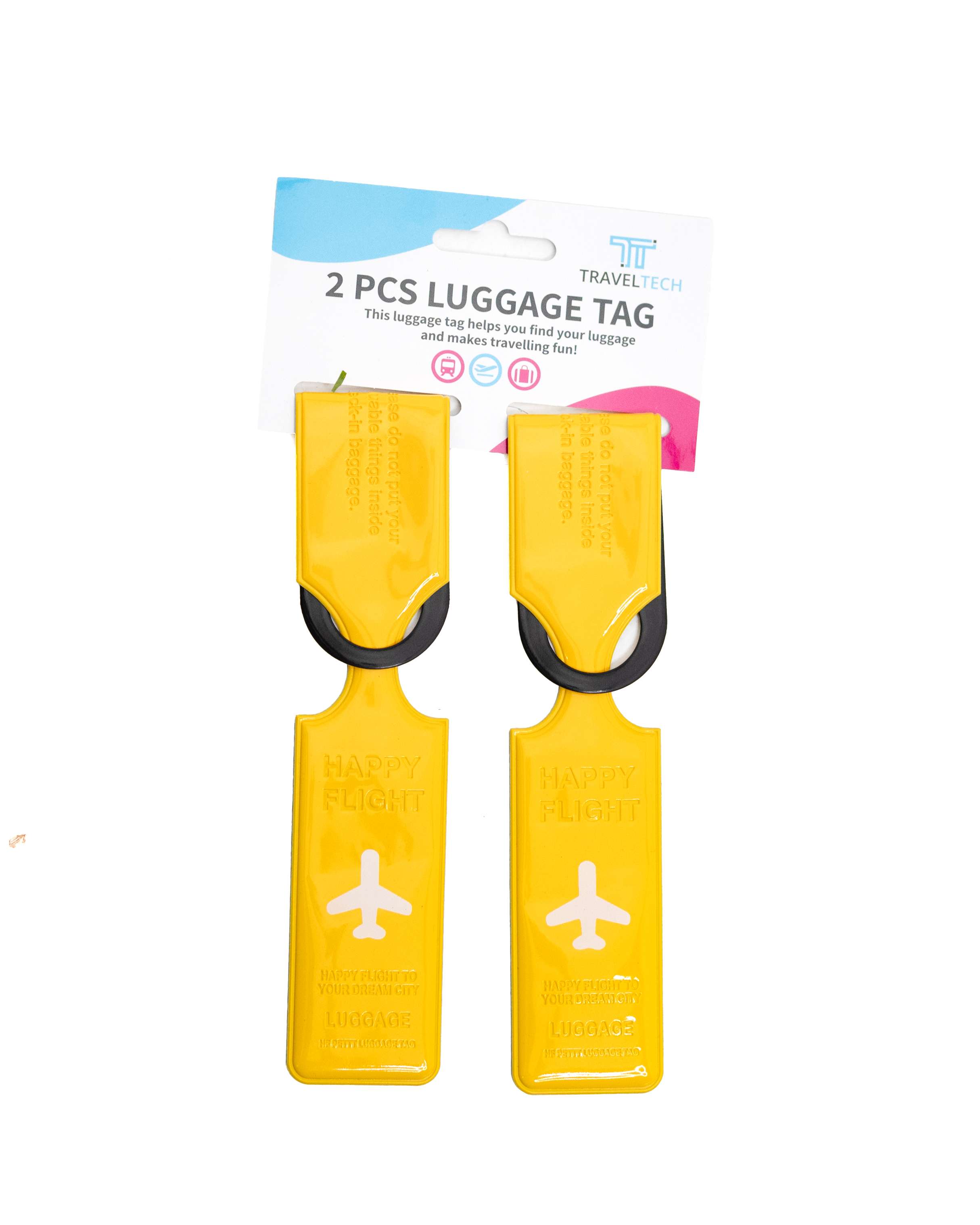 BH Travel Tech 2PC Luggage Tag Airplane