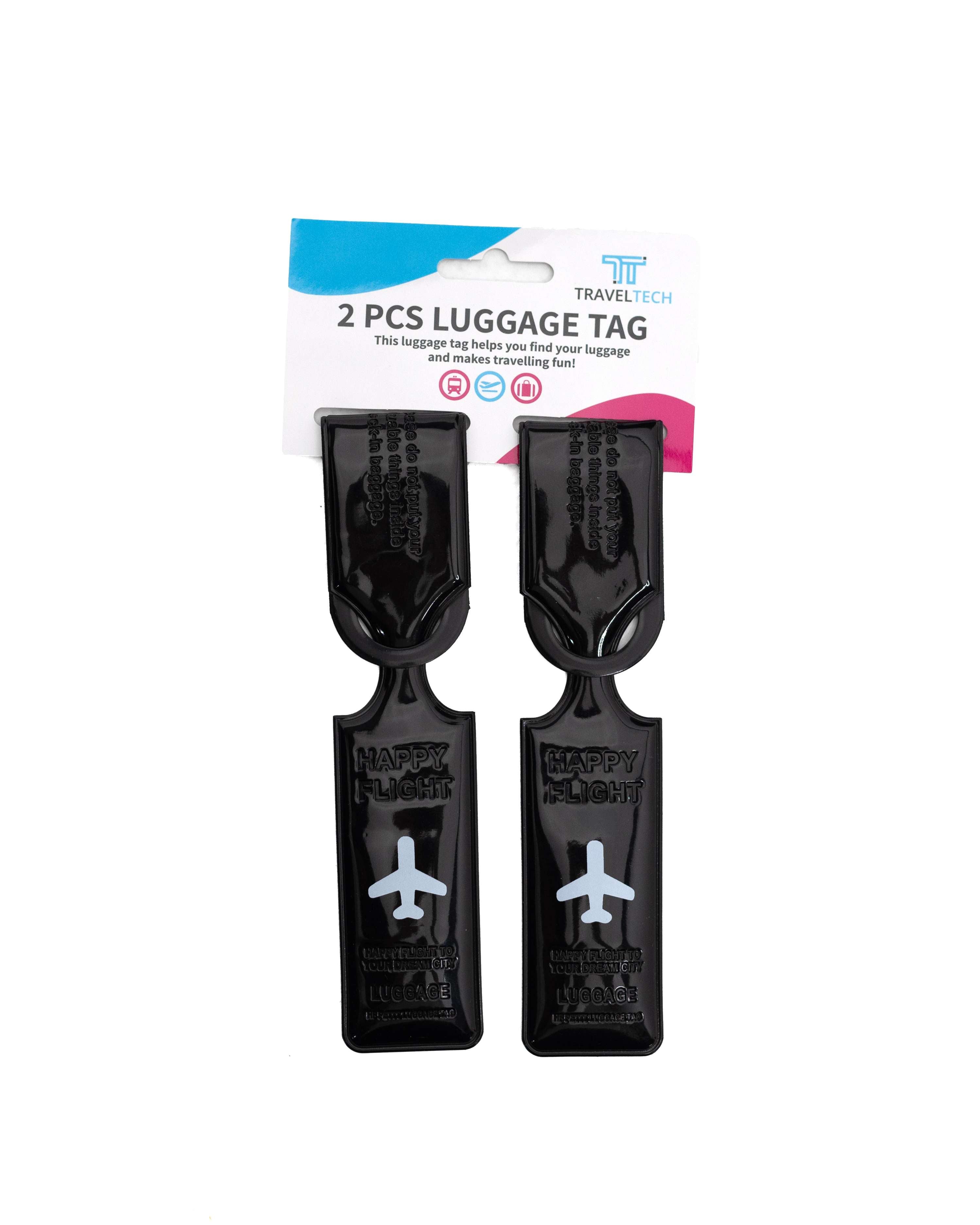 BH Travel Tech 2PC Luggage Tag Airplane